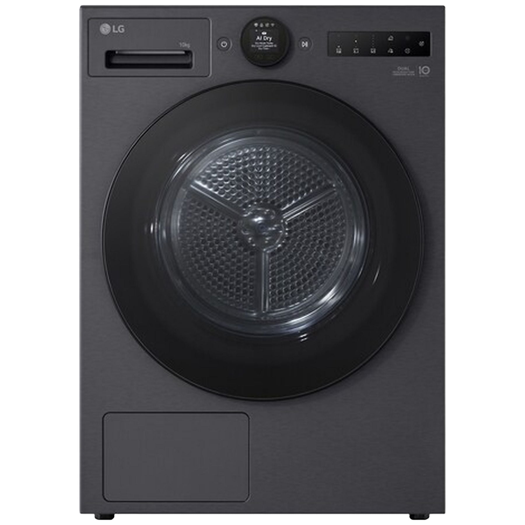 LG RT10X8B - Warmtepompdroger - 10kg - 62 dB - Afbeelding 2