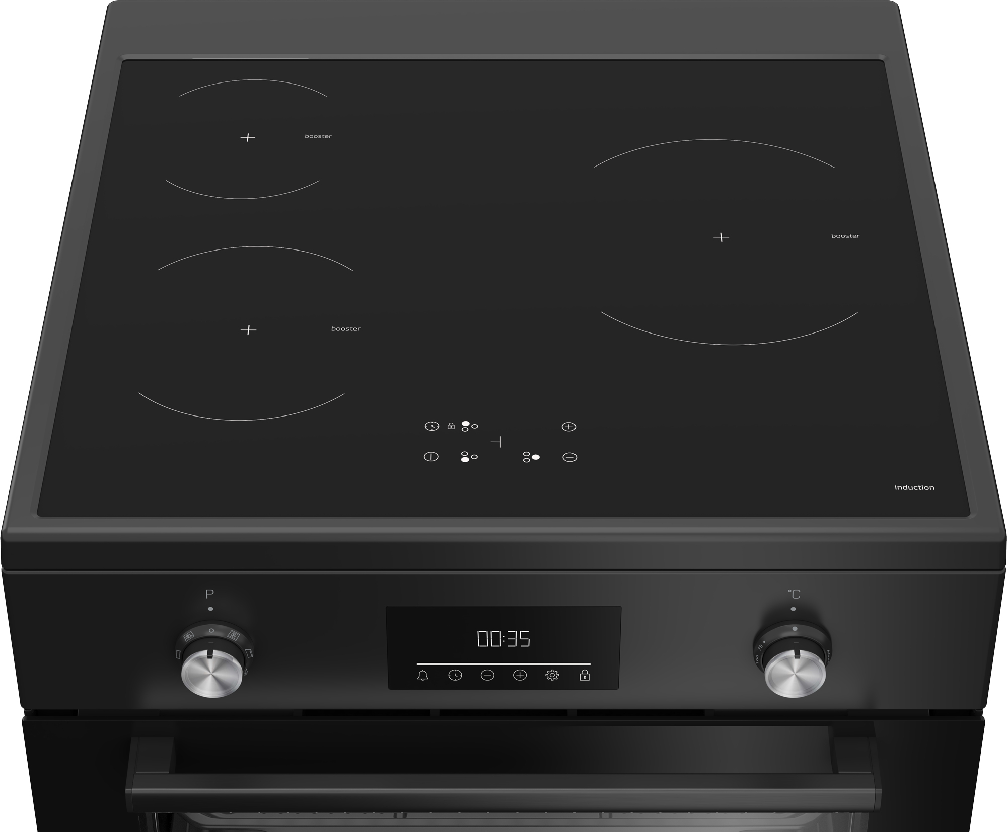 Beko FBMA6930GA Vrijstaand fornuis Electrisch Inductiekookplaat zones Zwart - Afbeelding 7