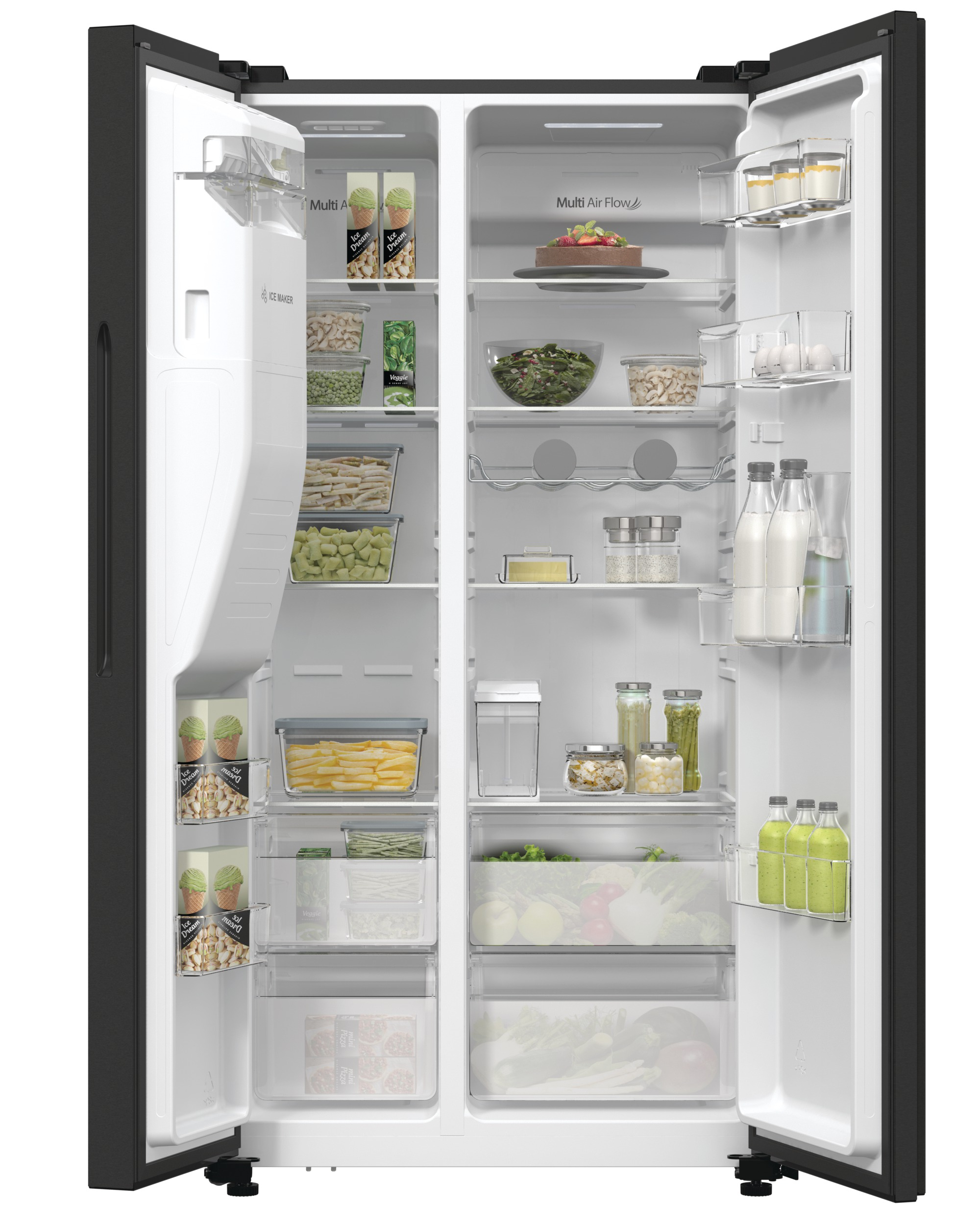 Hisense RS5P535NTFDUK amerikaanse koelkast Vrijstaand 566 l Zwart EWO4492 - Afbeelding 6