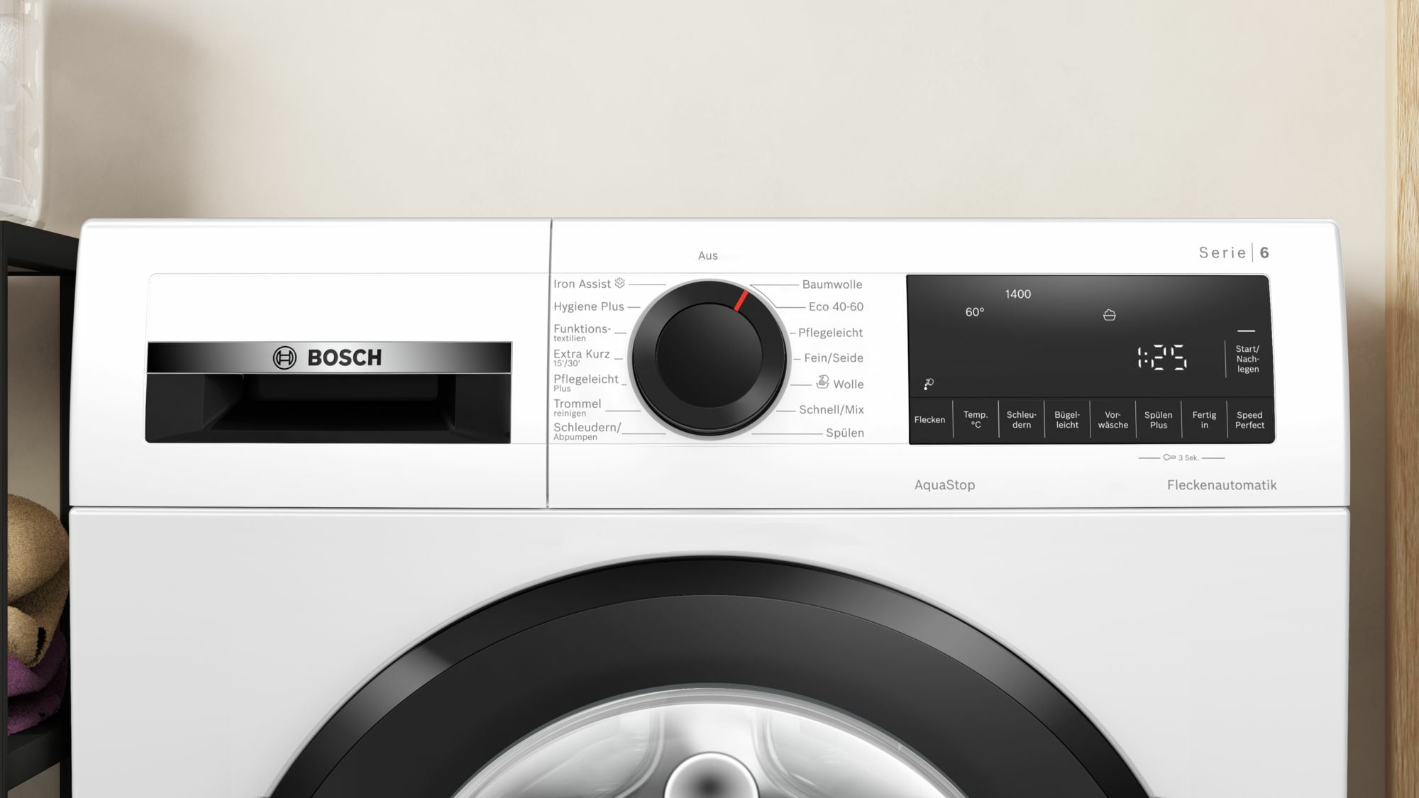 Bosch Serie 6 WGG244ZECO wasmachine Voorlader 9 kg 1351 RPM Wit - EWO4747 - Afbeelding 3