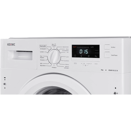 Koenic Kbwm8112a Inbouw Wasmachine 8kg 1300t DHZ4213 - Afbeelding 4