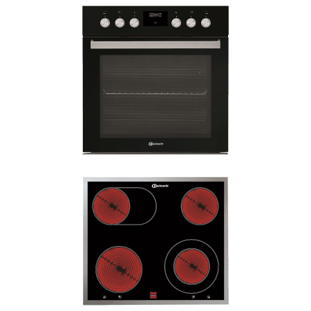 Bauknecht HEKO Black 500 P – Inbouw oven- en kookplaat set – 65L – Pyrolyse & Hetelucht – Energieklasse A+ DHZ4218