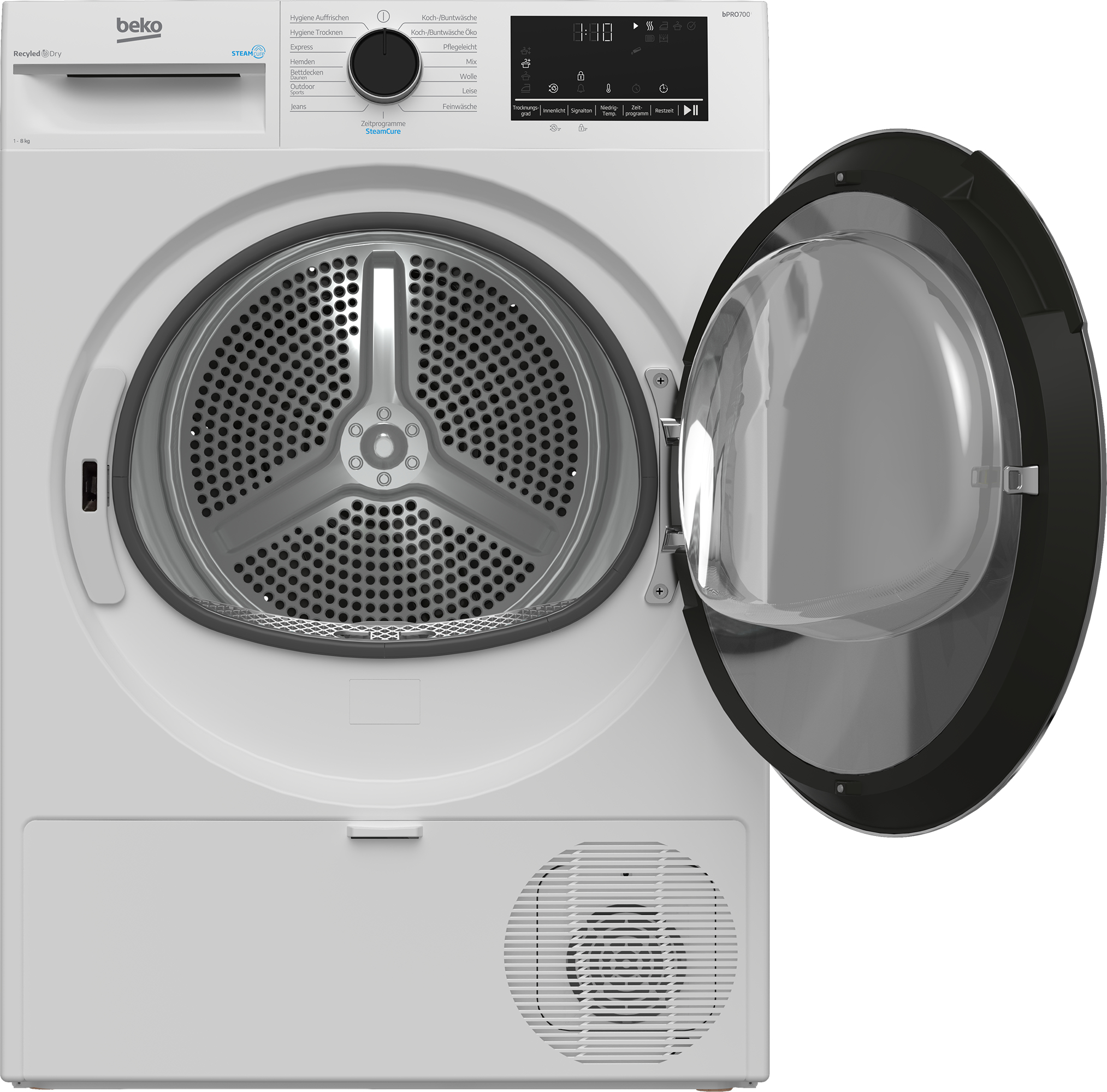 Beko B5T68219 wasdroger Vrijstaand Voorlader 8 kg Wit EWO4251DHZ - Afbeelding 4