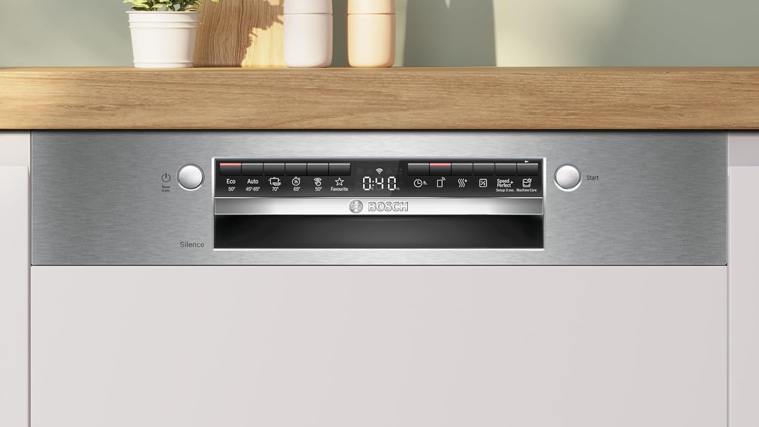 Bosch SMU4HVS14E Series 4 Smart Semi-Built Vaatwasser, 60 cm, EWO4235DHZ - Afbeelding 3