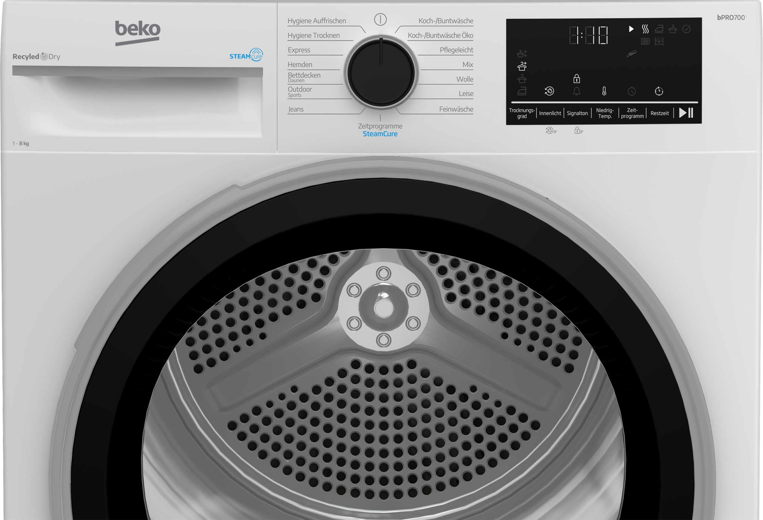 Beko B5T68219 wasdroger Vrijstaand Voorlader 8 kg Wit EWO4251DHZ - Afbeelding 5