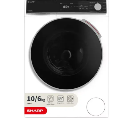 Sharp Es-ndh014cwb-en Was- Droogcombinatie -  Stoomfunctie - 10kg Wassen En 6kg Drogen - 1400t Showroommodel EWO142SR