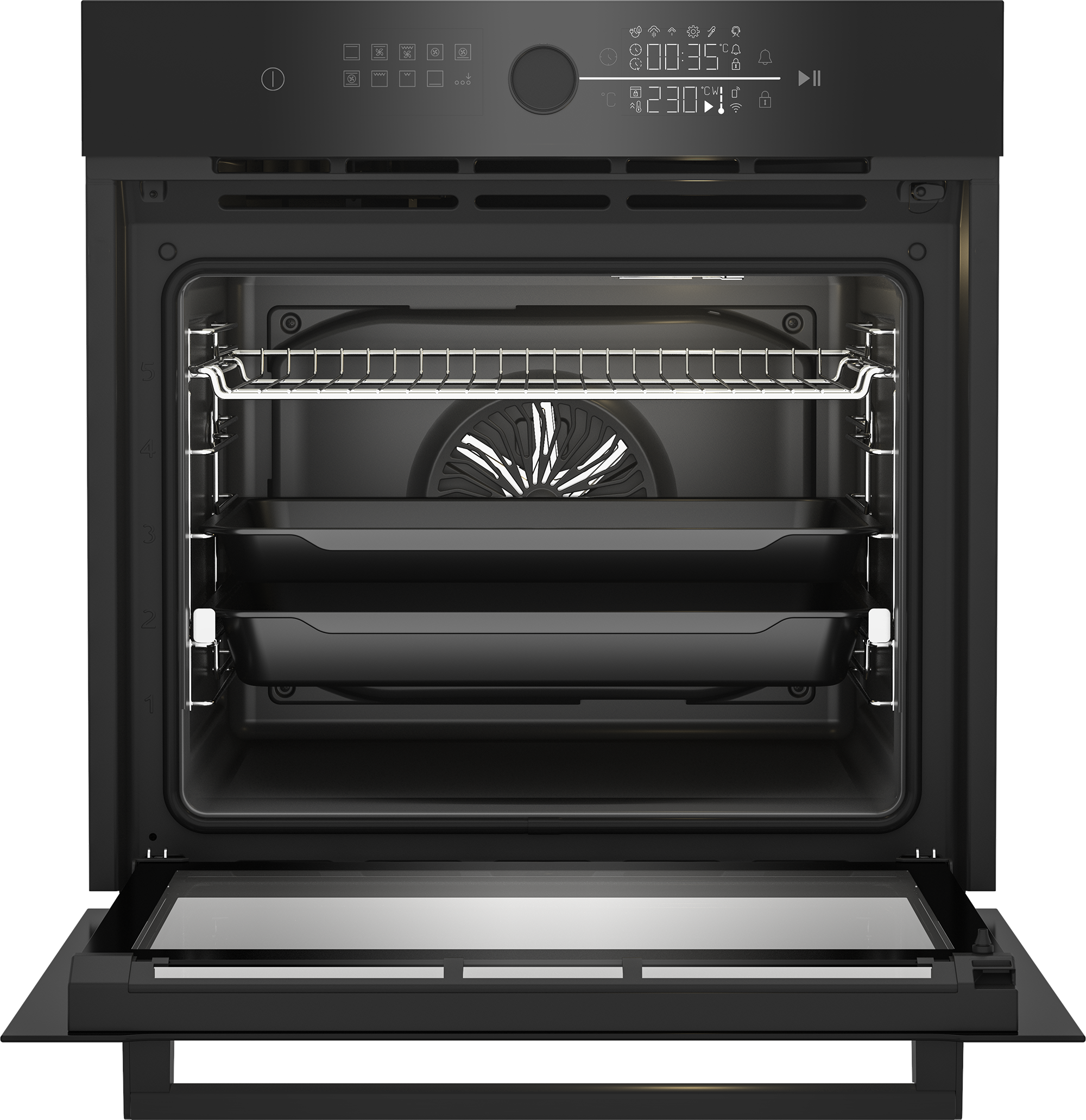 Beko b300 BBIM17400BPSE inbouw oven 72 l 3300 W Roestvrijstaal EWO07/05 - Afbeelding 7