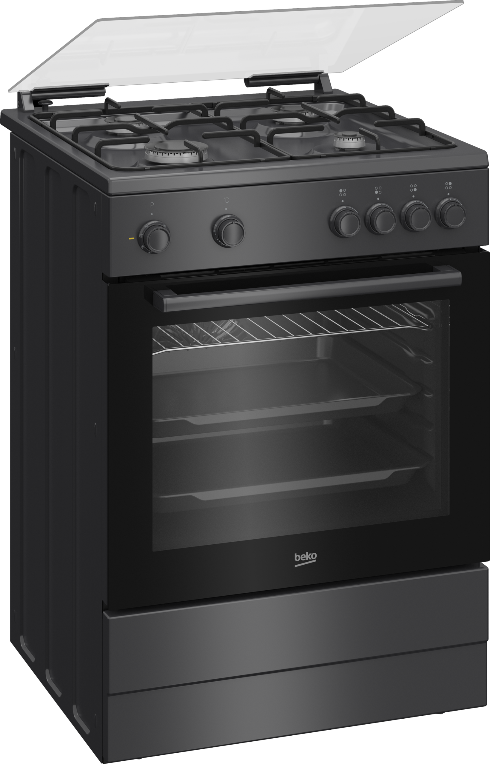 Beko FBM6202A NL: 60 cm Multifunctioneel Vrijstaand fornuis - Afbeelding 4