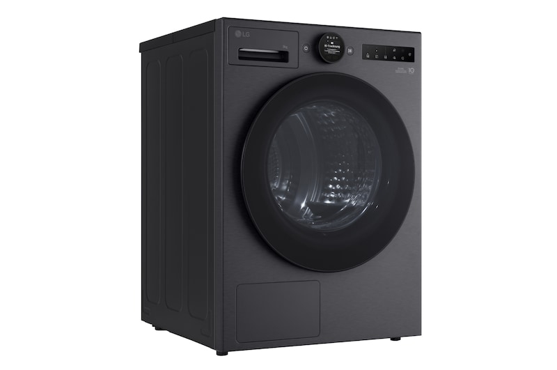 LG RT90X8YB wasdroger Vrijstaand Voorlader 9 kg Zwart, Metallic - Afbeelding 5