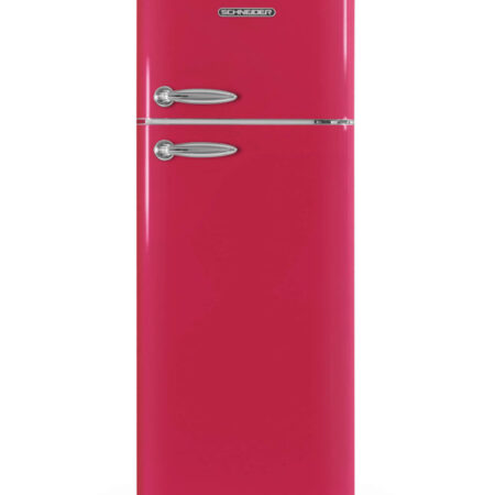 ​SCHNEIDER CONSUMER SCDD208VHAW koel-vriescombinatie Vrijstaand 211 l Roze