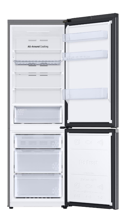 Samsung RB34T602EB1 koel-vriescombinatie Vrijstaand 344 l Zwart SHOWMODEL EWO48SR - Afbeelding 3
