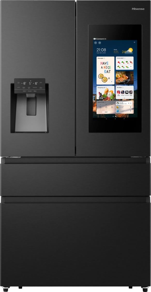 Hisense RF9P490GTFE koel-vriescombinatie Vrijstaand 553 l Zwart, Roestvrijstaal DHZ4623