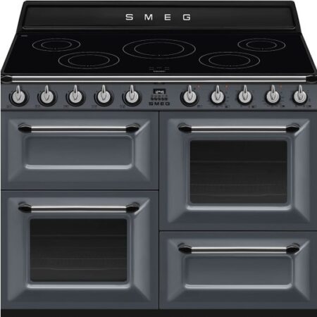 Smeg TR4110IGR2 inductie fornuis met 5 zones, grijs - EWO3WAL