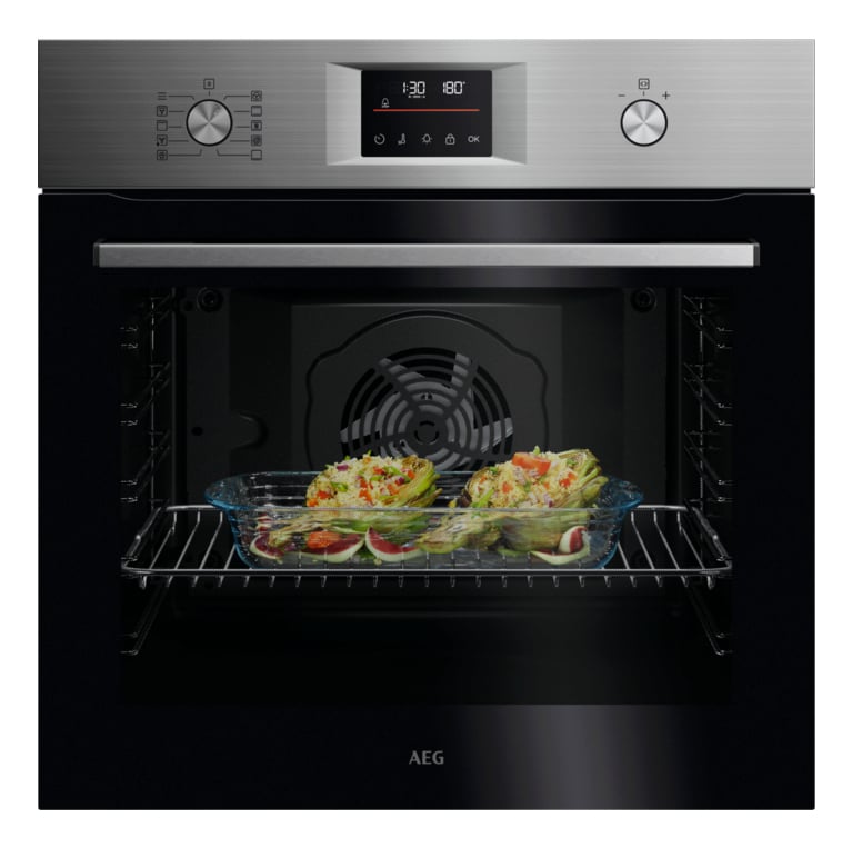 AEG Series 5000 OU5PB40ZSM + TR2LV Zwart, Roestvrijstaal DHZ4203A