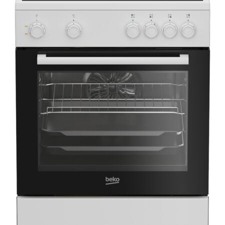 Beko FBM6701W Vrijstaand fornuis Electrisch Keramisch Zwart, Wit EWO4378