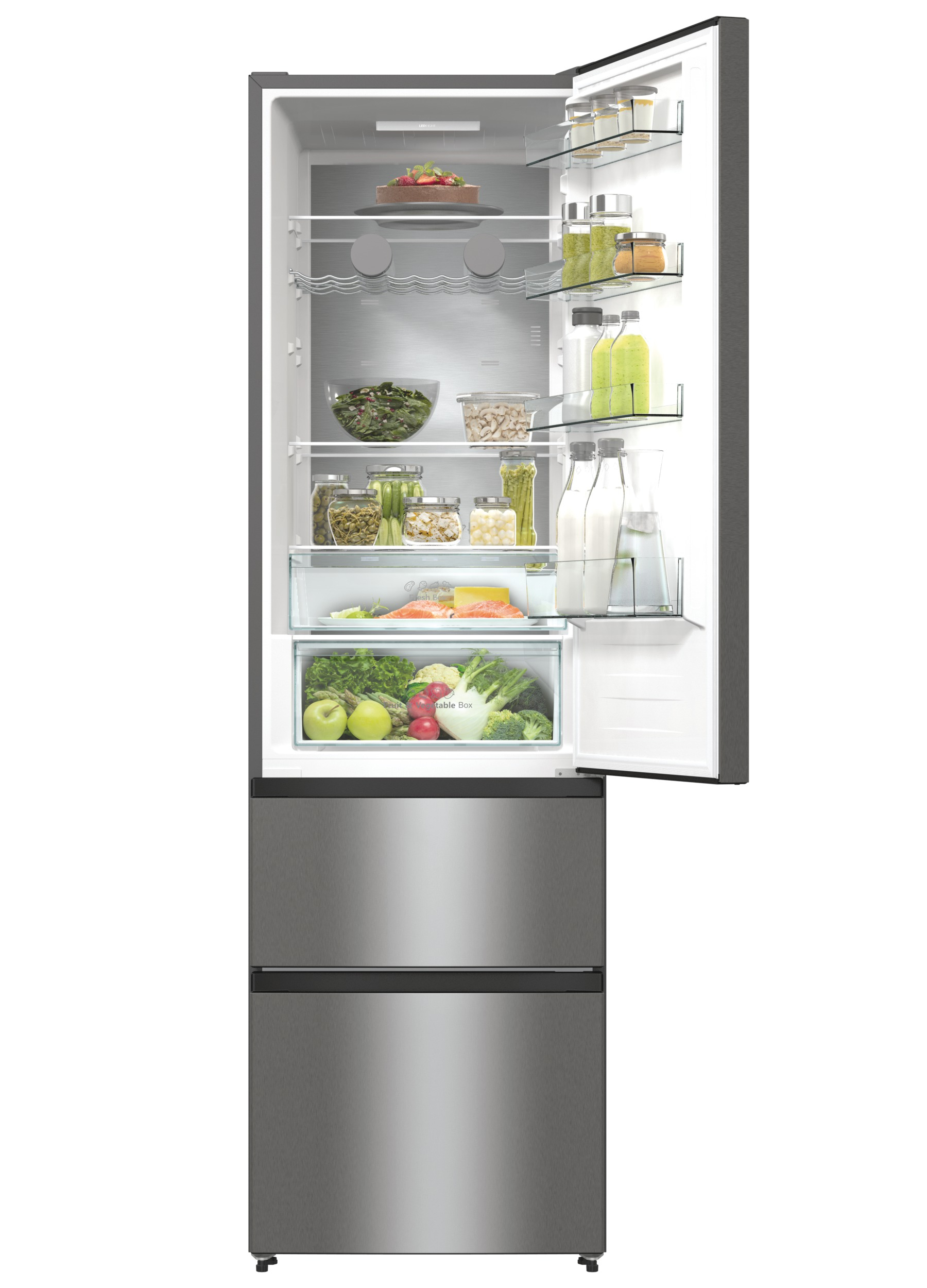 Hisense RM469N4ACEUK koel-vriescombinatie Vrijstaand 368 l Roestvrijstaal DHZ4636 - Afbeelding 11