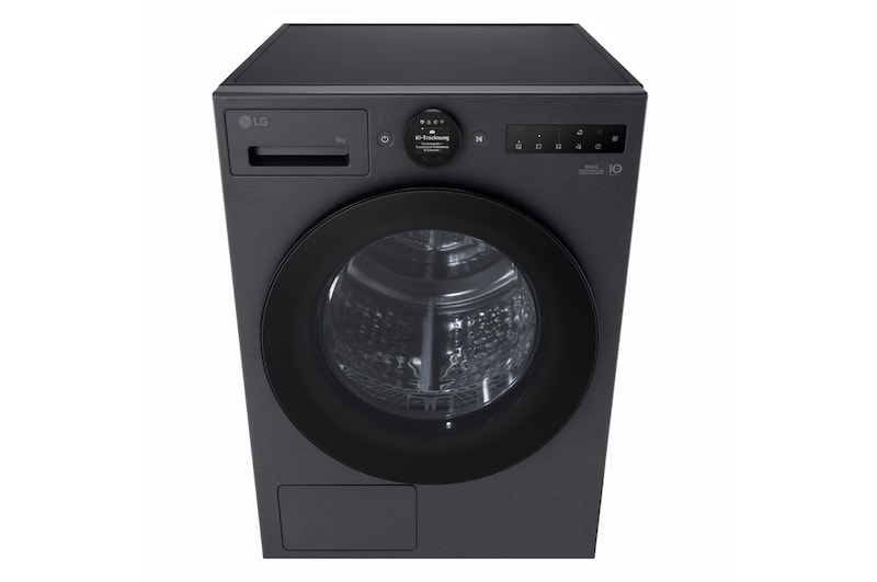 LG RT90X8YB wasdroger Vrijstaand Voorlader 9 kg Zwart, Metallic - Afbeelding 4