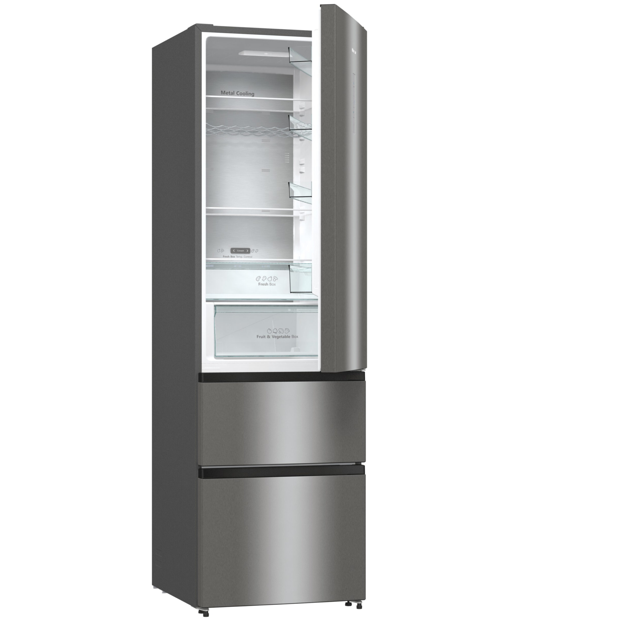 Hisense RM469N4ACEUK koel-vriescombinatie Vrijstaand 368 l Roestvrijstaal DHZ4636 - Afbeelding 5