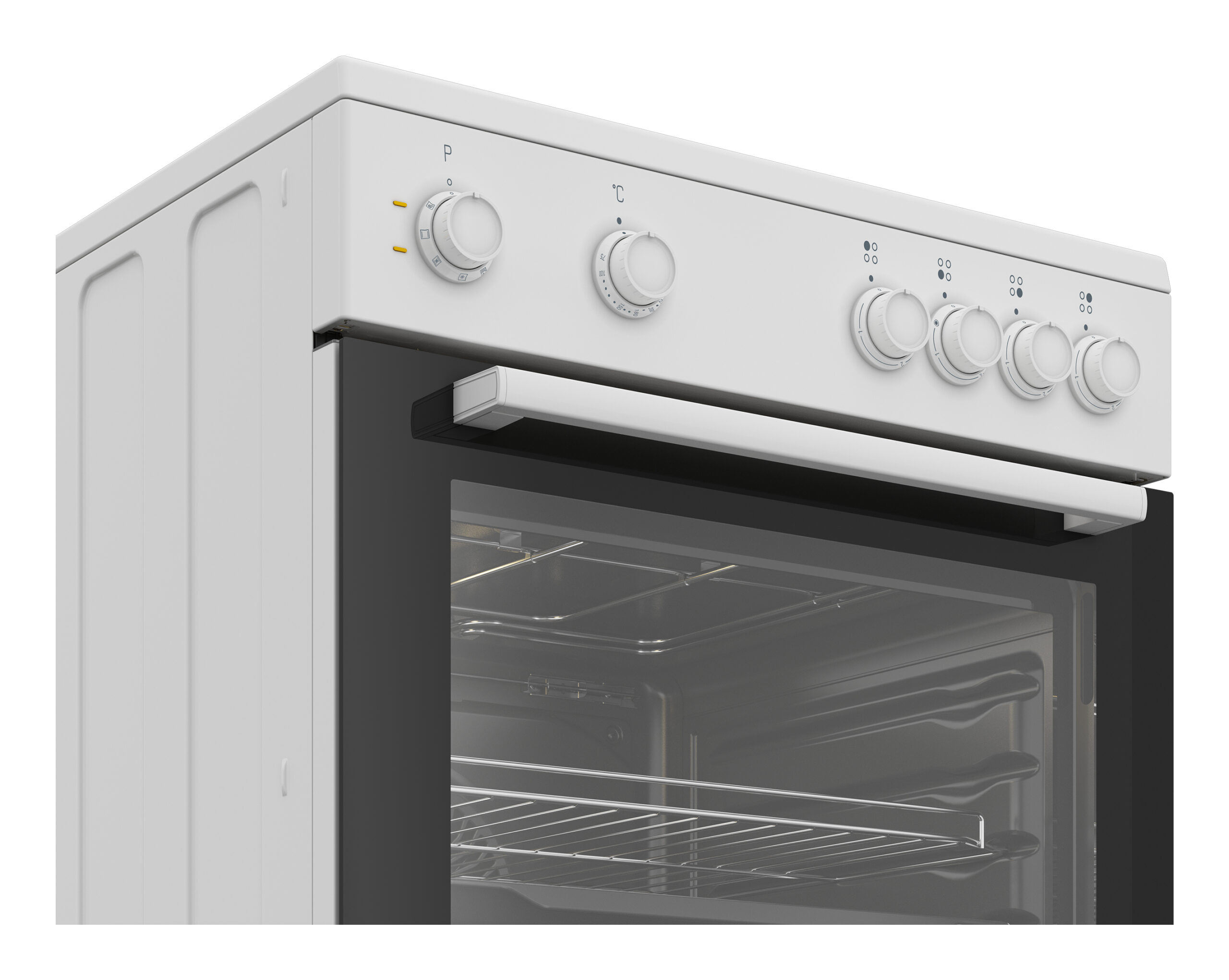 Beko FBM6701W Vrijstaand fornuis Electrisch Keramisch Zwart, Wit EWO4378 - Afbeelding 4