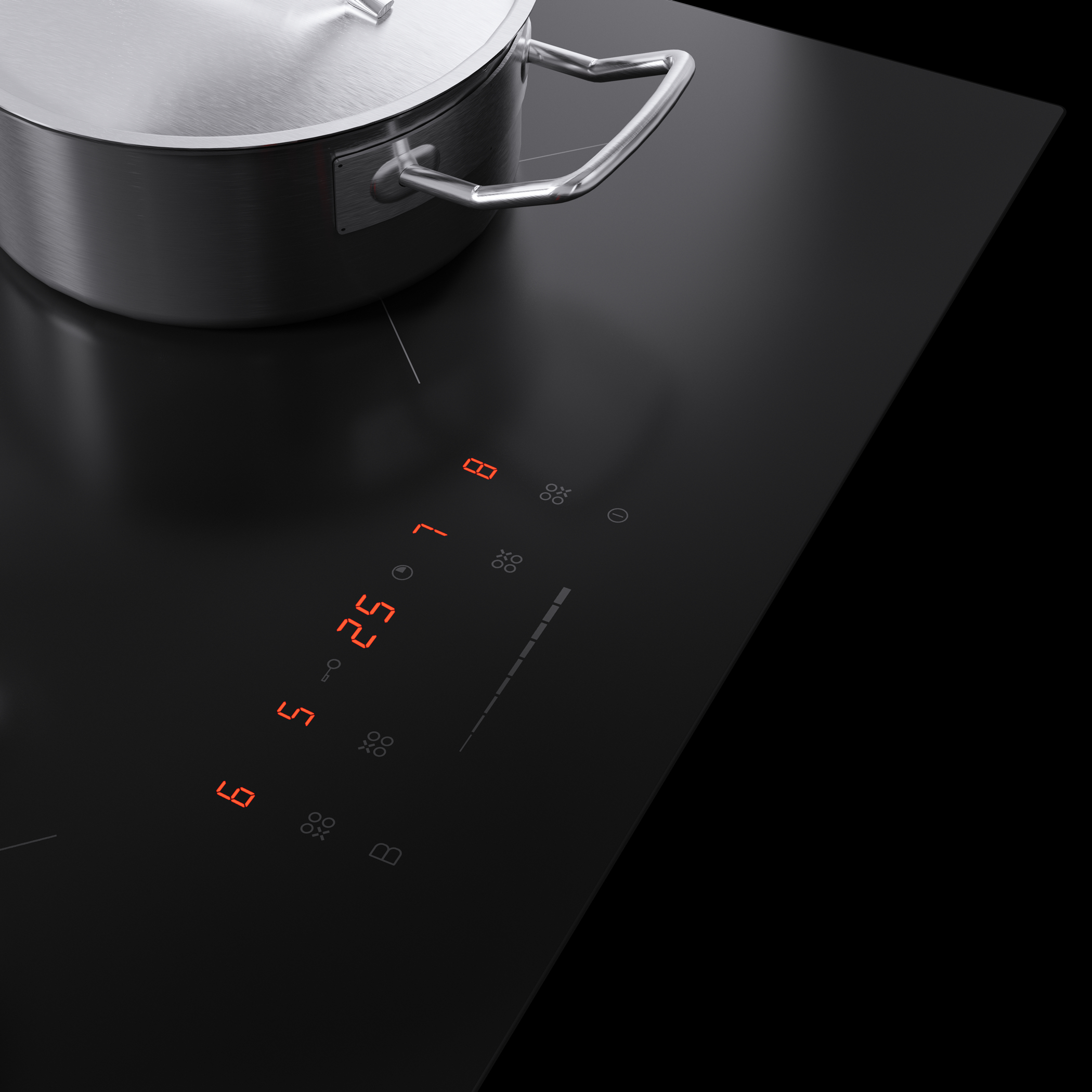 ETNA KIS159ZT kookplaat Zwart Ingebouwd 59 cm Inductiekookplaat zones 4 zone(s) - Afbeelding 5