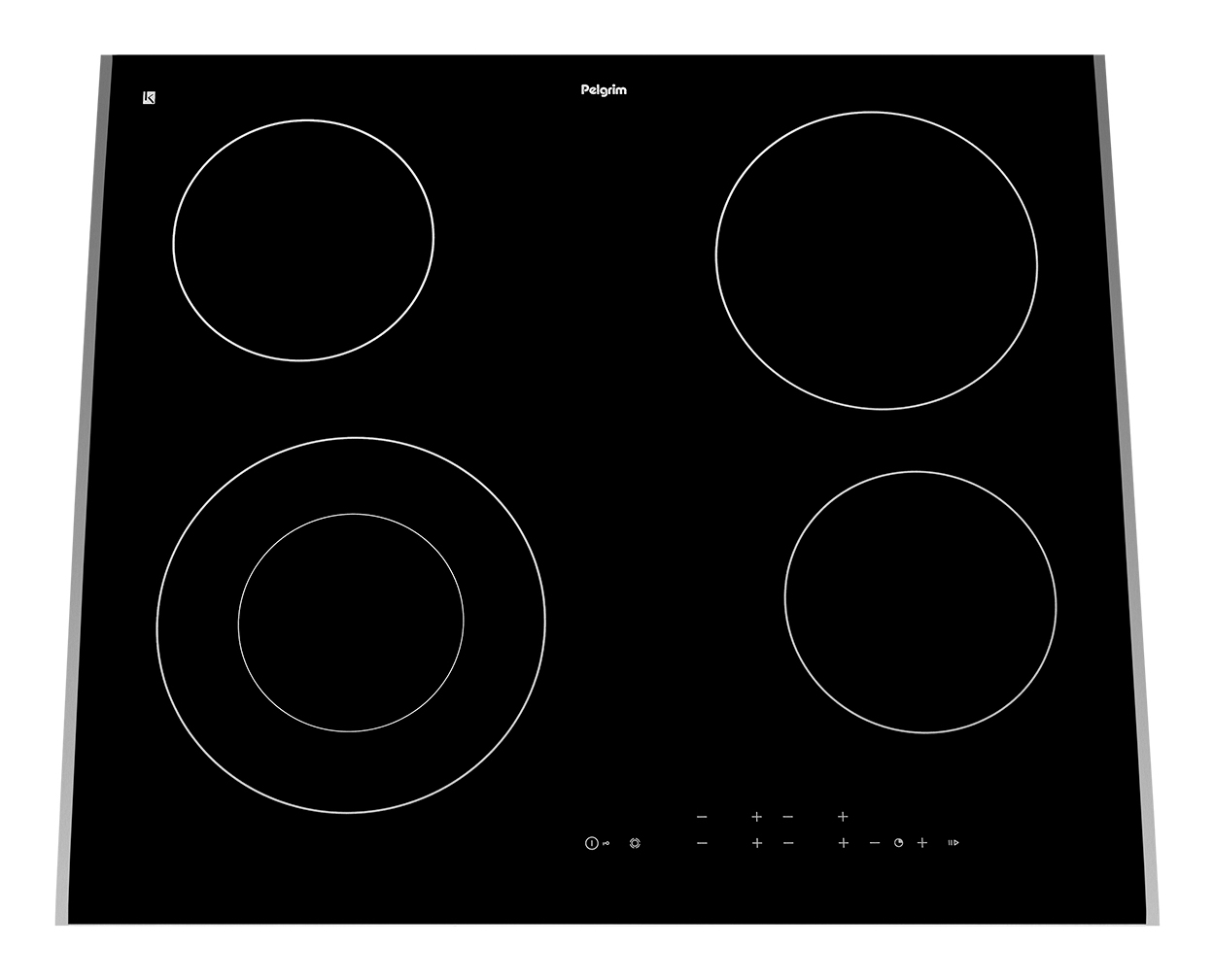 Pelgrim CK1064R kookplaat Zwart Ingebouwd 60 cm Keramisch 4 zone(s)
