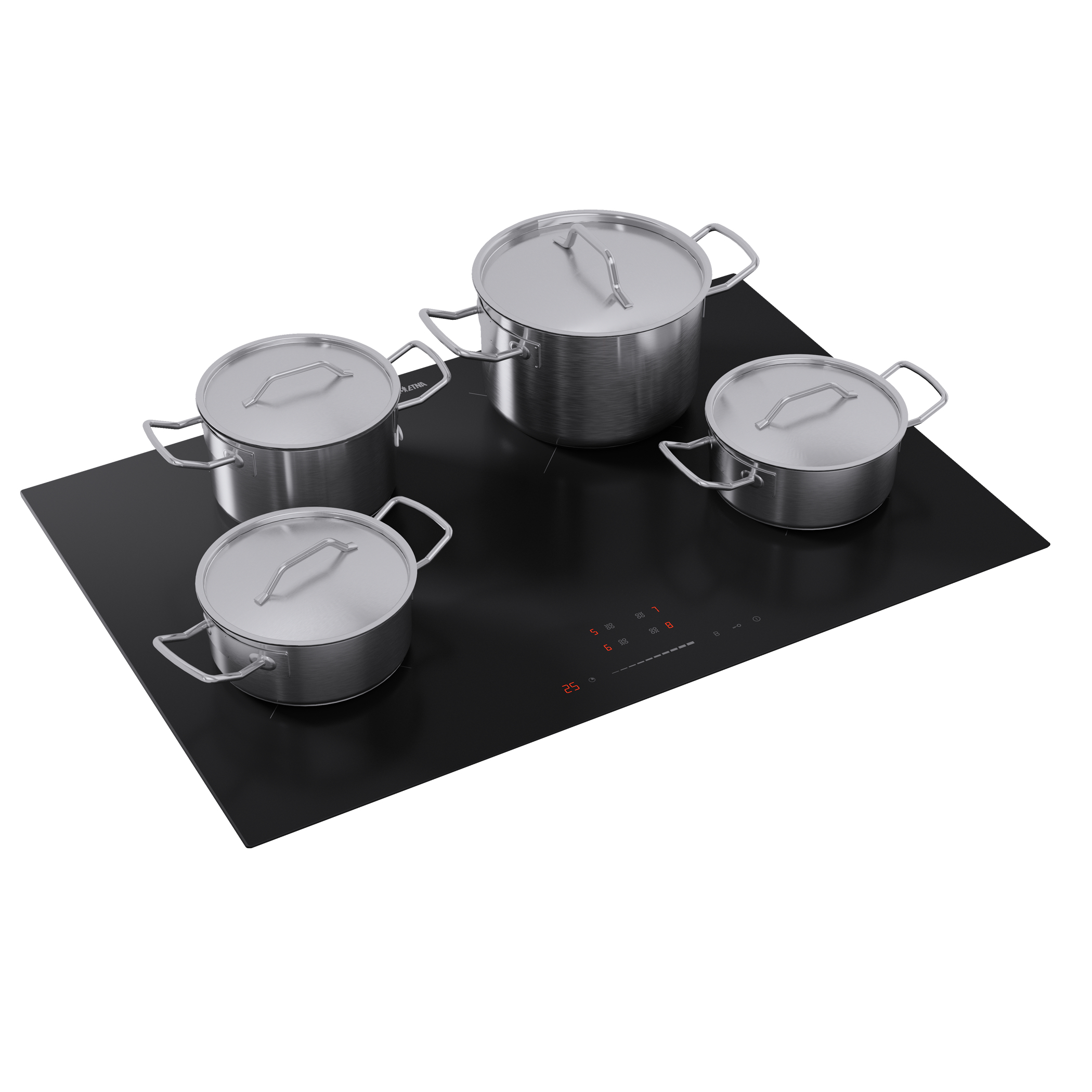 ETNA KI377ZT kookplaat Zwart Ingebouwd 77 cm Inductiekookplaat zones 4 zone(s) - Afbeelding 5