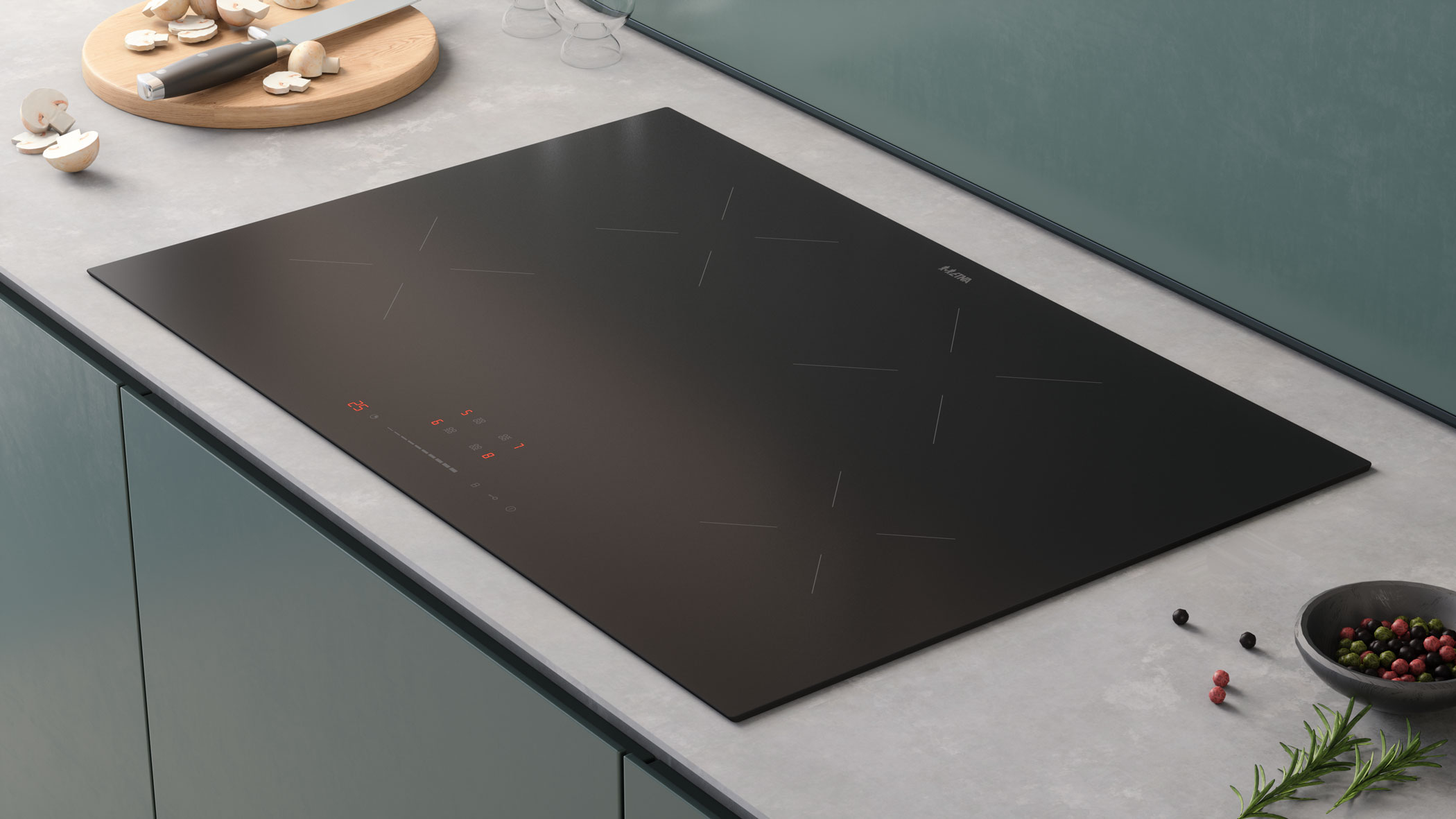 ETNA KI377ZT kookplaat Zwart Ingebouwd 77 cm Inductiekookplaat zones 4 zone(s) - Afbeelding 6