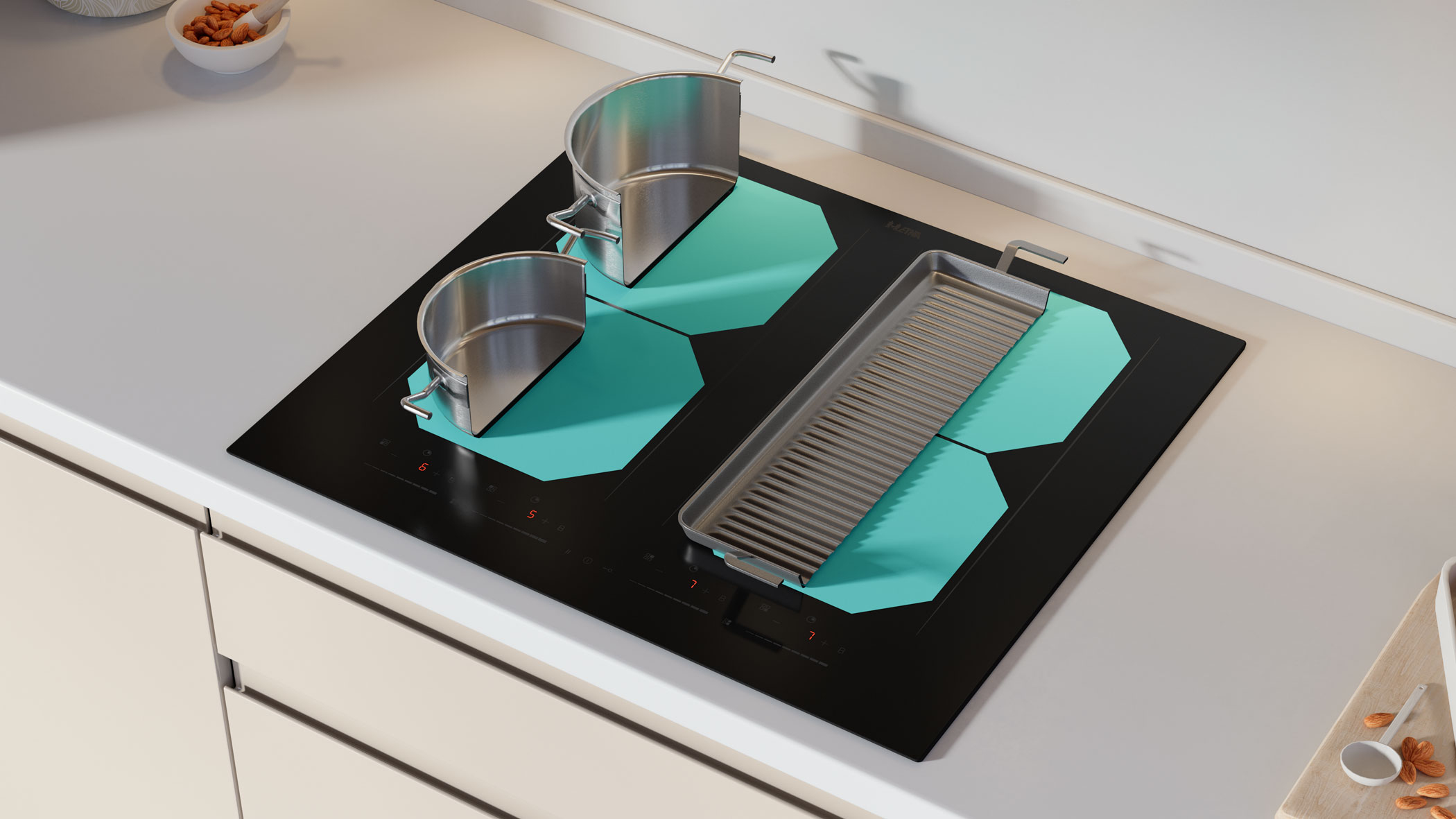 ETNA KIF5462ZT kookplaat Zwart Ingebouwd 59 cm Inductiekookplaat zones 4 zone(s) - Afbeelding 12