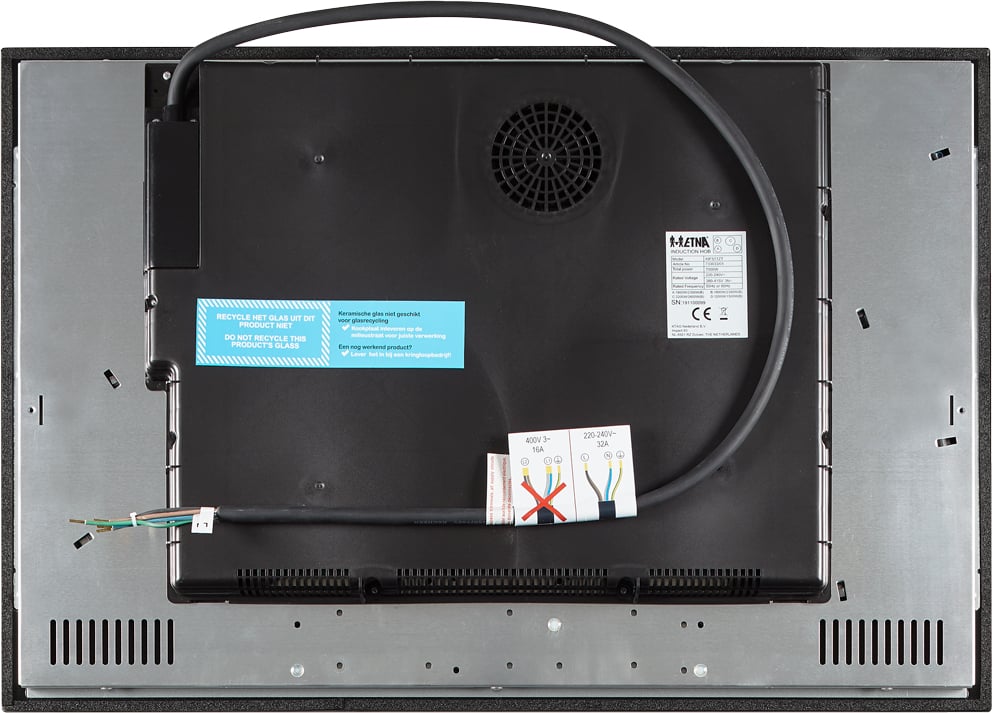 ETNA KIF577ZT kookplaat Zwart Ingebouwd 77 cm Inductiekookplaat zones 4 zone(s) - Afbeelding 11