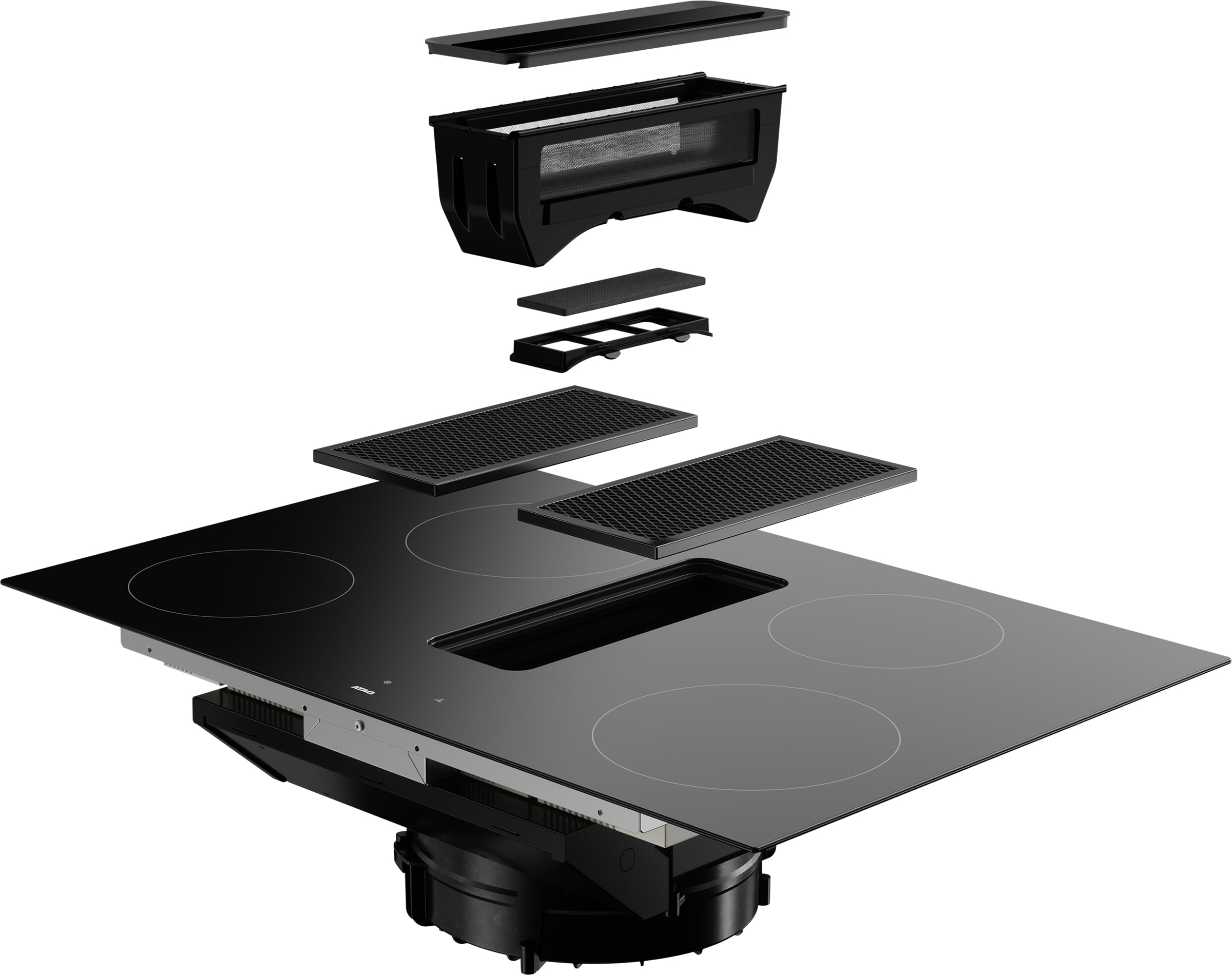 ATAG HIDD08471EX kookplaat Zwart Ingebouwd 80 cm Inductiekookplaat zones 4 zone(s) Inbouw afzuigkap - Afbeelding 5