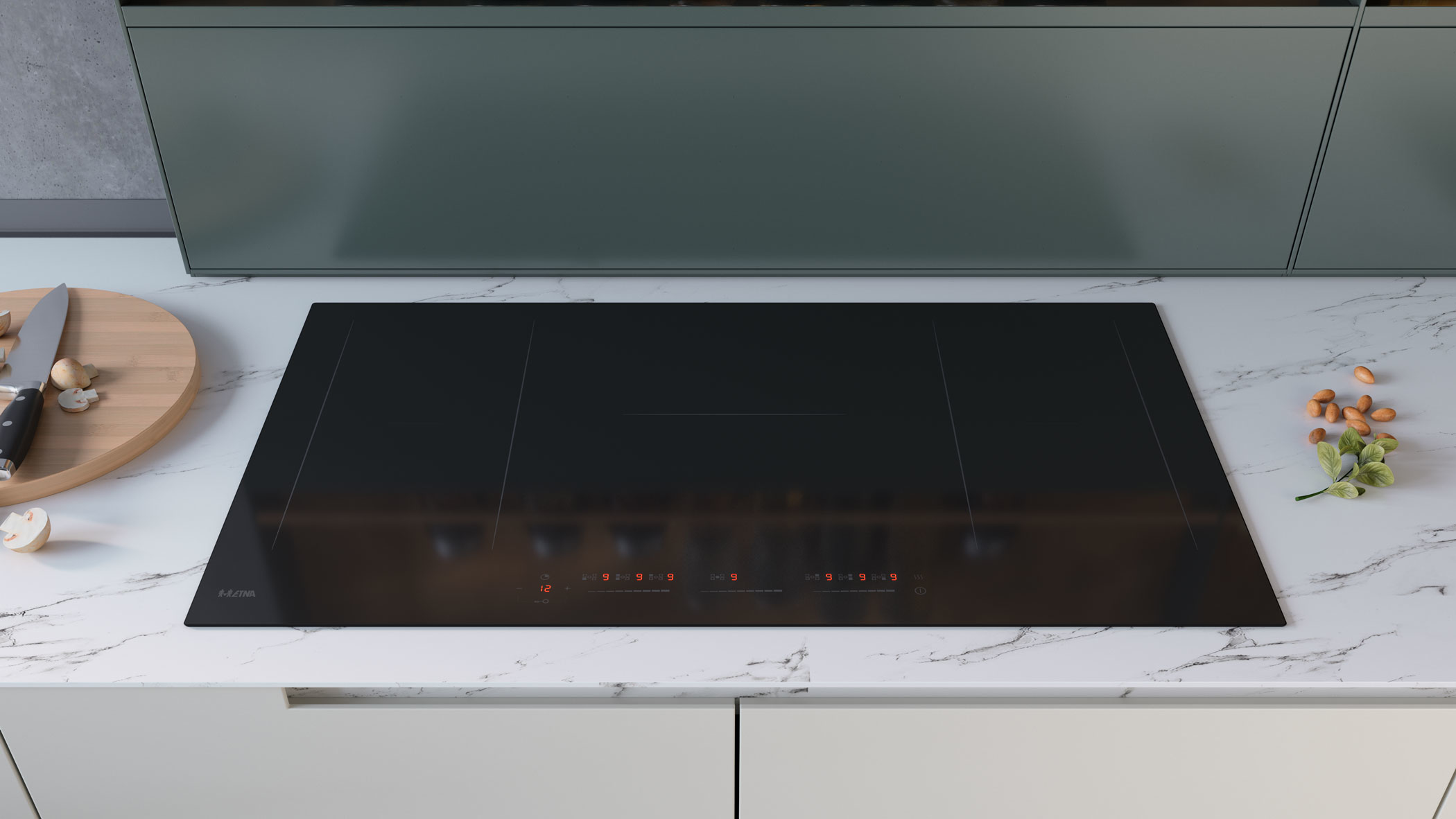 ETNA KIF590ZT kookplaat Zwart Ingebouwd 90 cm Inductiekookplaat zones 5 zone(s) - Afbeelding 8
