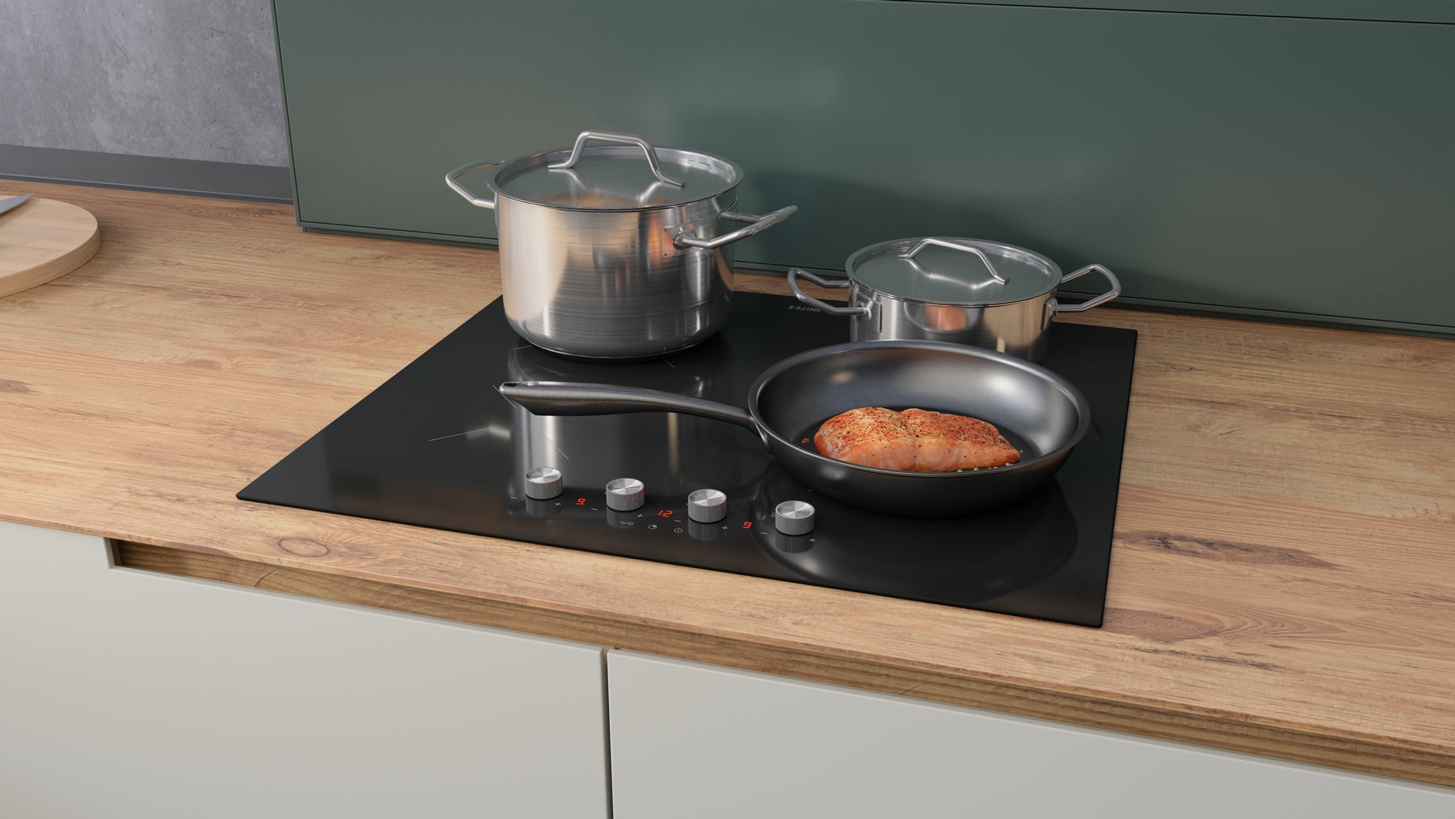 ETNA KI560KZT kookplaat Zwart Ingebouwd 59 cm Inductiekookplaat zones 4 zone(s) - Afbeelding 8