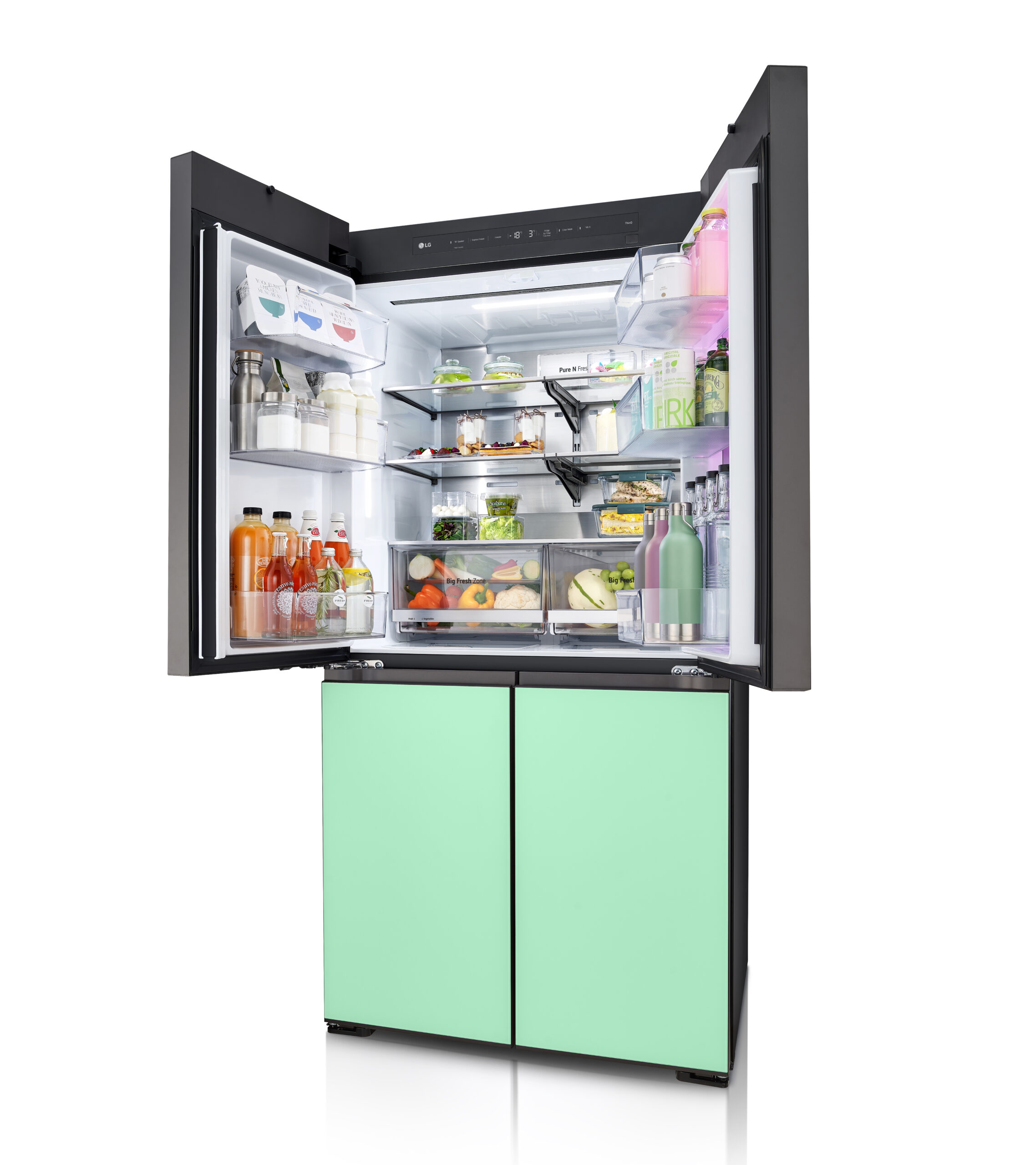 LG InstaView GMV960NNME amerikaanse koelkast Vrijstaand 617 l Meerkleurig Showroommodel - Afbeelding 10