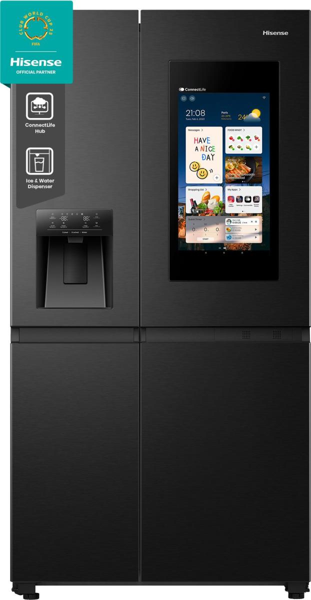 Hisense RS9P628GPFE amerikaanse koelkast Vrijstaand 614 l Zwart - Afbeelding 15