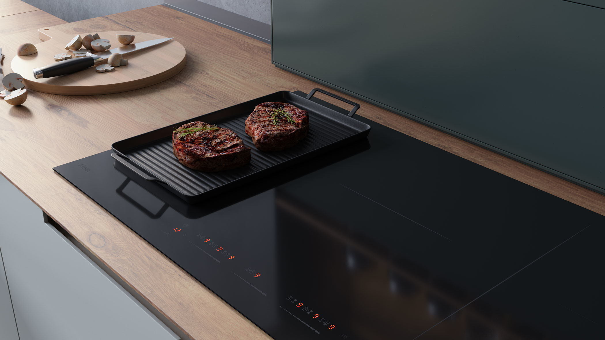 ETNA KIF590ZT kookplaat Zwart Ingebouwd 90 cm Inductiekookplaat zones 5 zone(s) - Afbeelding 12