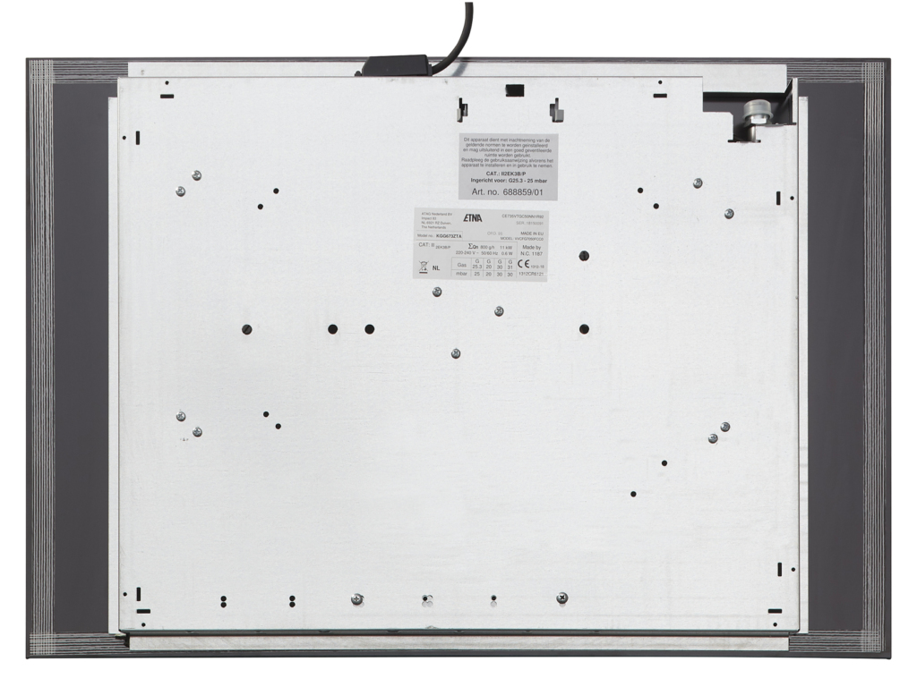 ETNA KGG673ZTA kookplaat Zwart Ingebouwd 70 cm Gaskookplaat 5 zone(s) - Afbeelding 4
