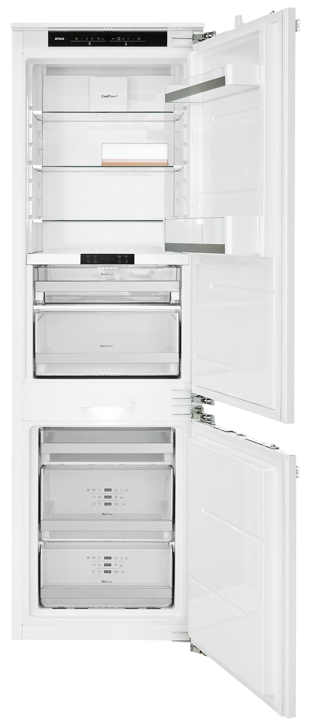 ATAG KD86178DF koel-vriescombinatie Ingebouwd 229 l Wit verpakkingsschade - Afbeelding 3