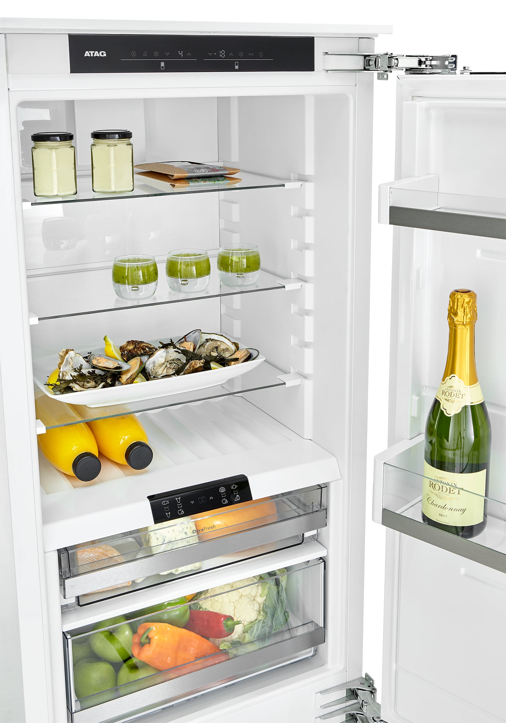 ATAG KD86178DF koel-vriescombinatie Ingebouwd 229 l Wit verpakkingsschade - Afbeelding 4