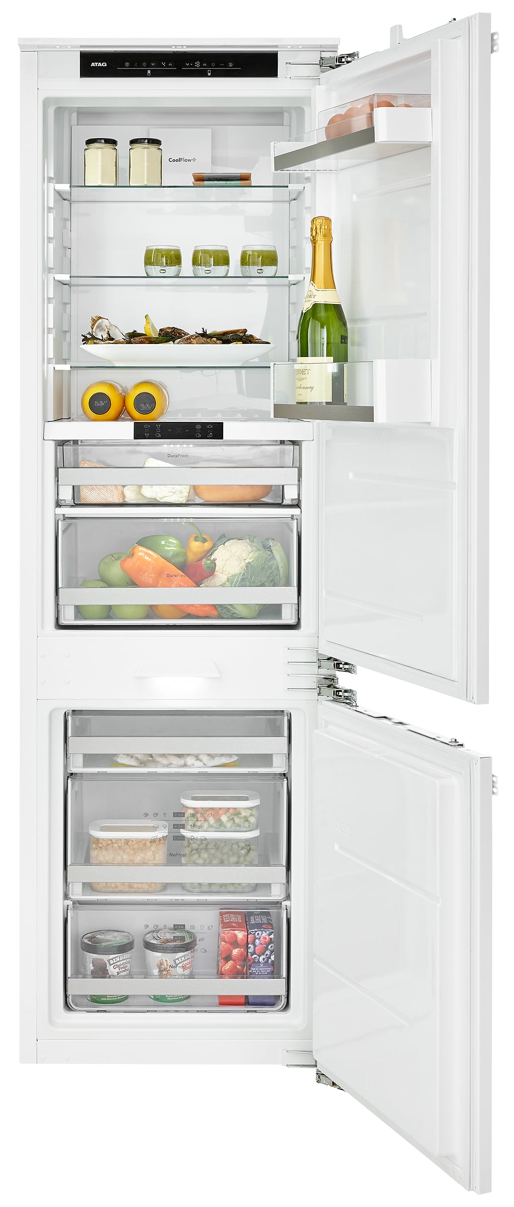 ATAG KD86178DF koel-vriescombinatie Ingebouwd 229 l Wit verpakkingsschade - Afbeelding 13