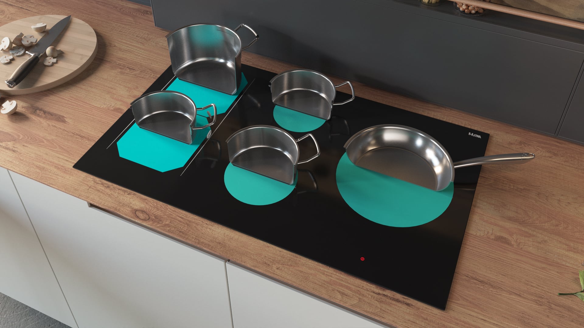 ETNA KIF890ZT kookplaat Zwart Ingebouwd 90 cm Inductiekookplaat zones 5 zone(s) - Afbeelding 21