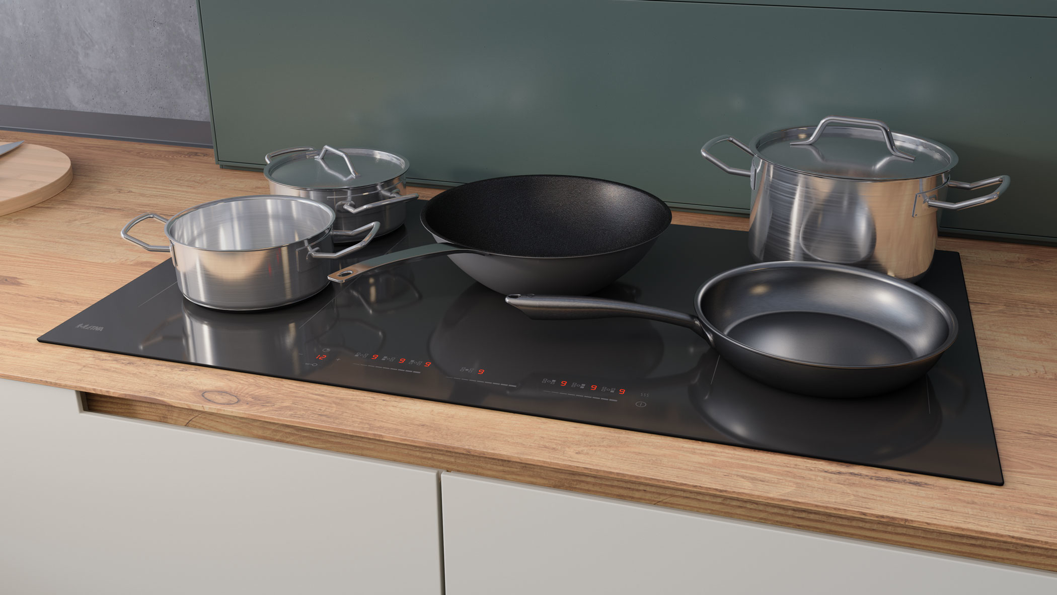 ETNA KIF590ZT kookplaat Zwart Ingebouwd 90 cm Inductiekookplaat zones 5 zone(s) - Afbeelding 11