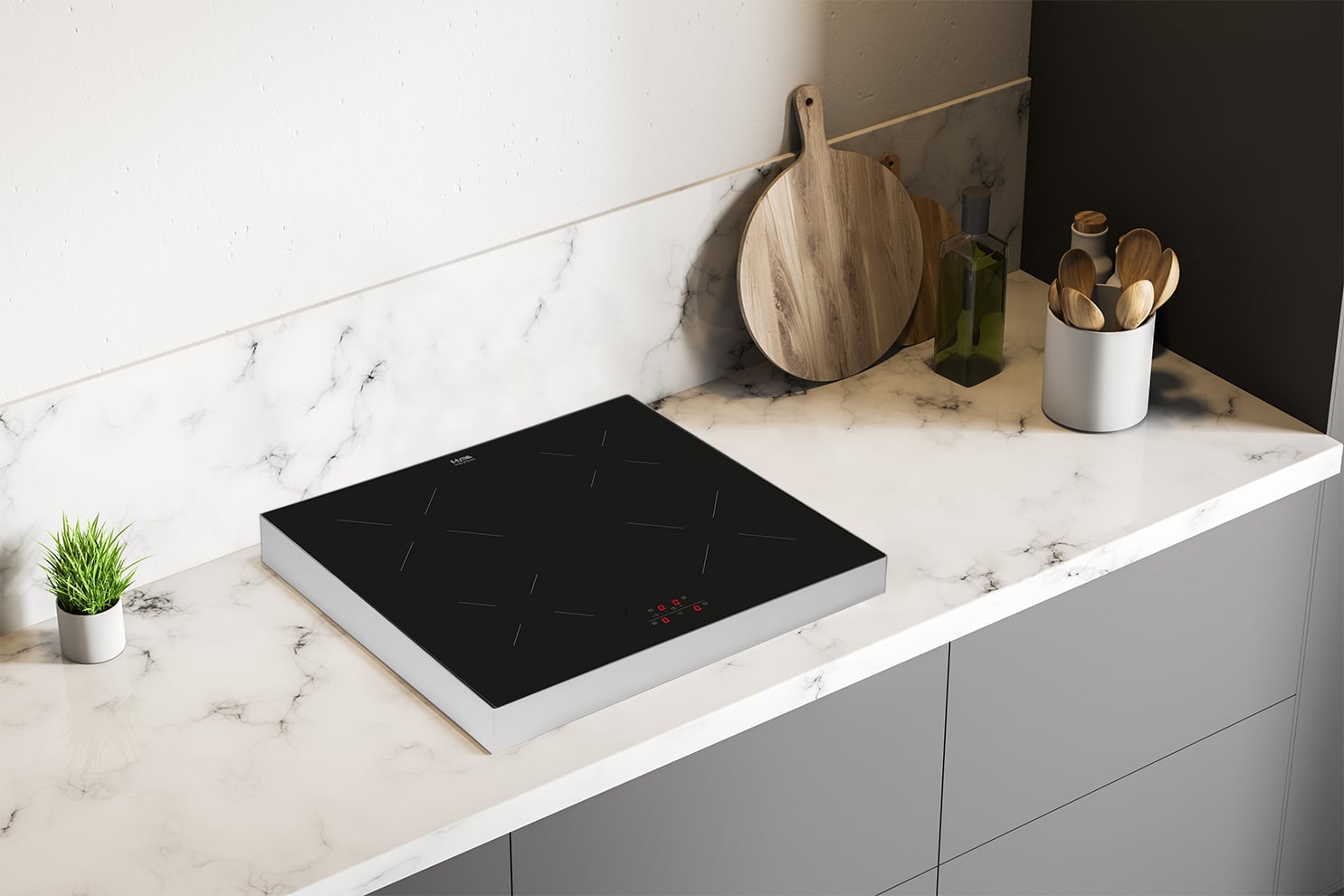 ETNA KIV354RVS kookplaat Zwart, Roestvrijstaal Aanrecht 54 cm Inductiekookplaat zones 4 zone(s) - Afbeelding 10