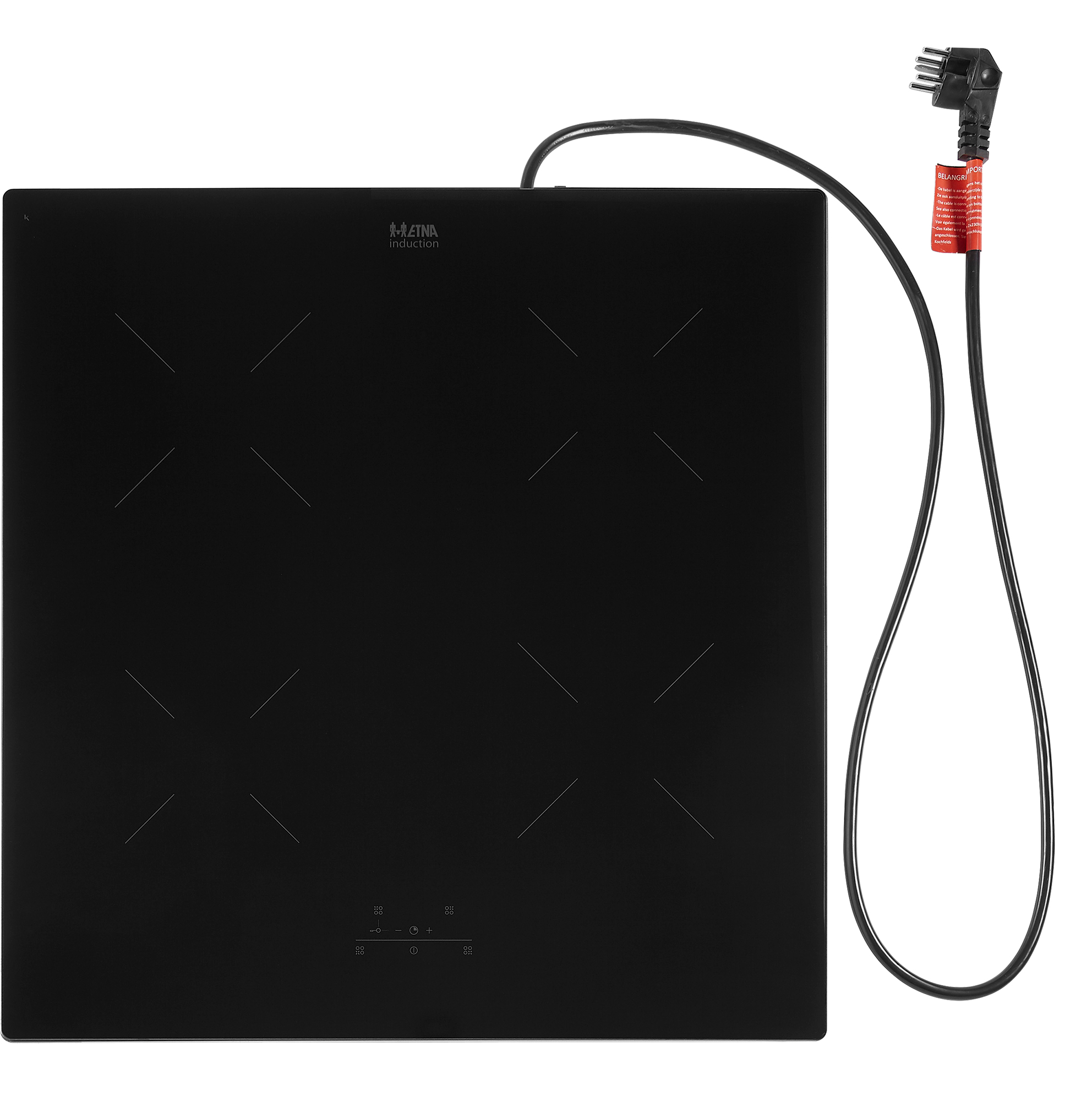 ETNA KIV354RVS kookplaat Zwart, Roestvrijstaal Aanrecht 54 cm Inductiekookplaat zones 4 zone(s) - Afbeelding 12