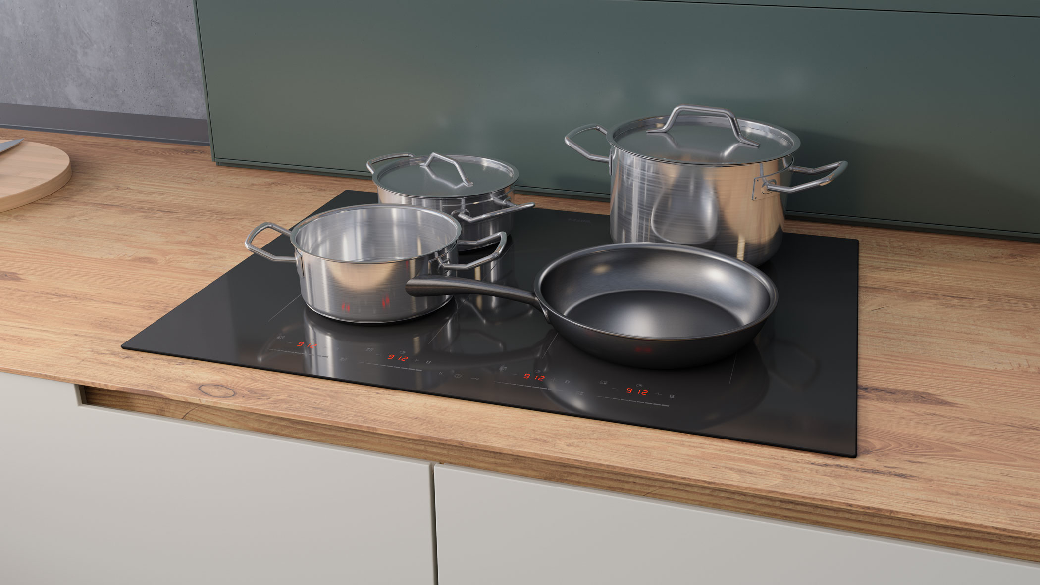 ETNA KIF572ZT kookplaat Zwart Ingebouwd 70 cm Inductiekookplaat zones 4 zone(s) - Afbeelding 10
