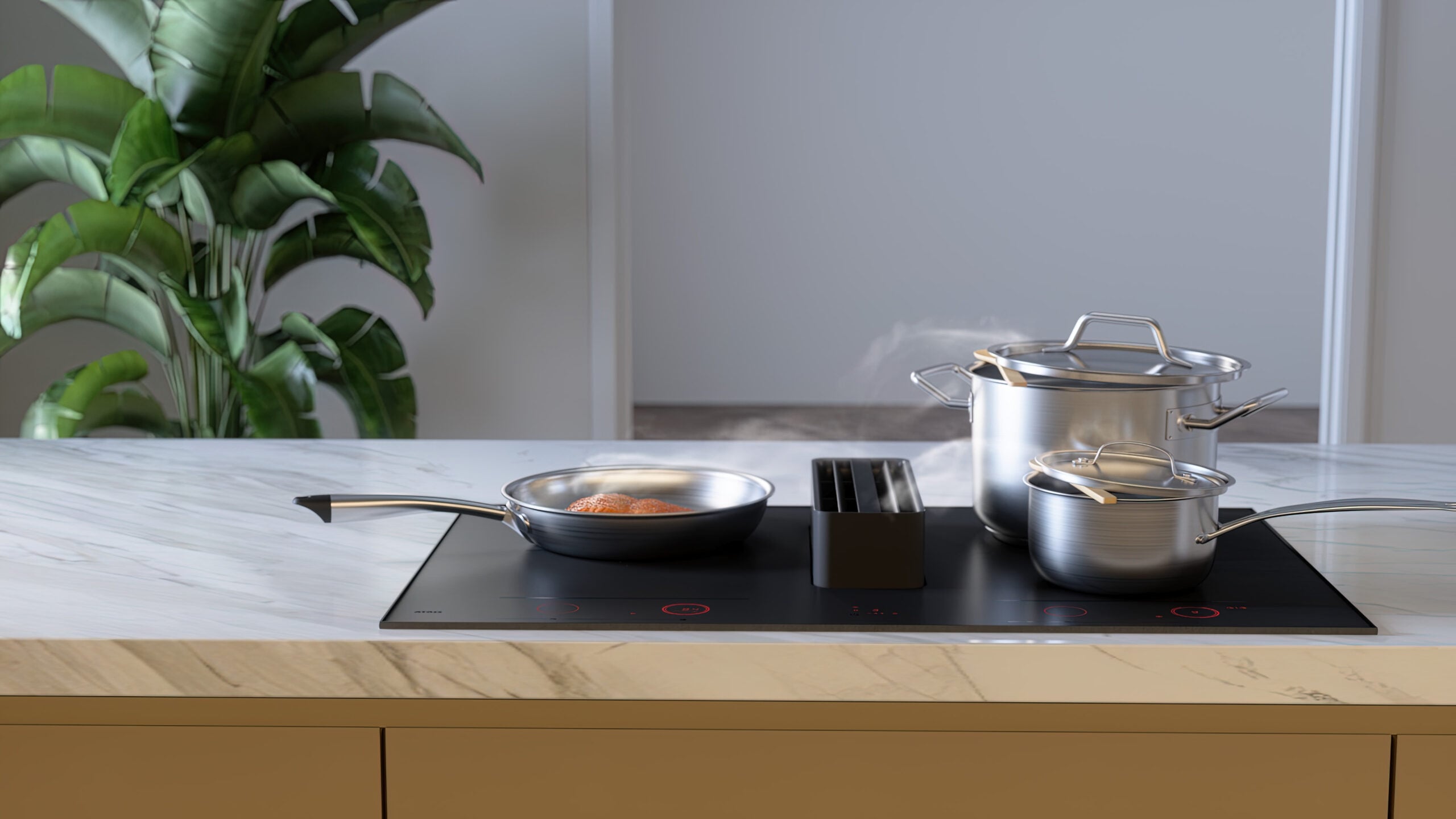 ATAG HIDD28472SVI kookplaat Zwart Ingebouwd 83 cm Inductiekookplaat zones 4 zone(s) Inbouw afzuigkap - Afbeelding 8