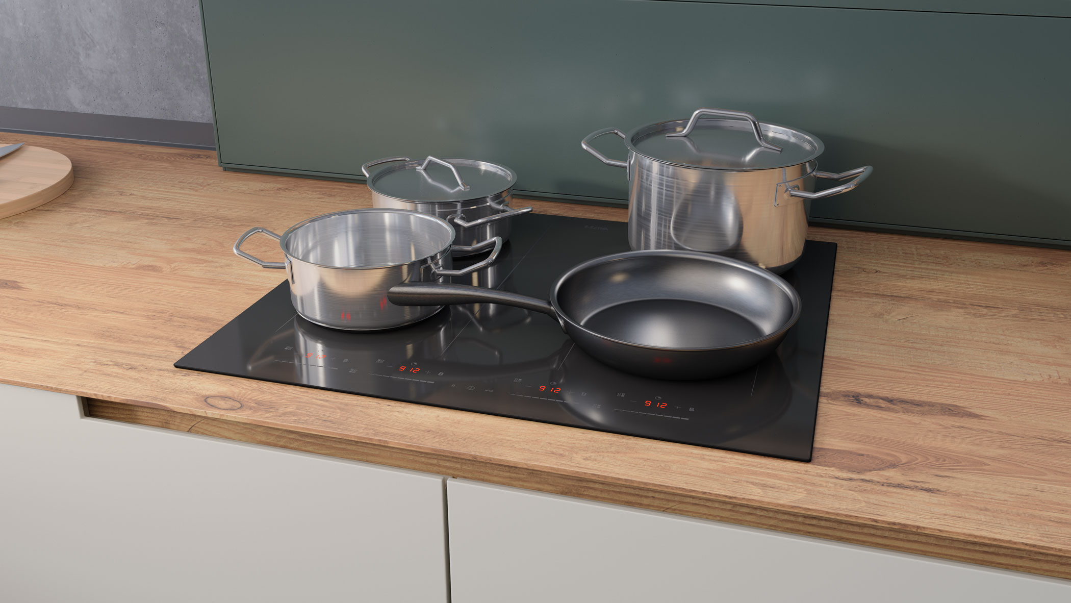 ETNA KIF562ZT kookplaat Zwart Ingebouwd 59 cm Inductiekookplaat zones 4 zone(s) - Afbeelding 10