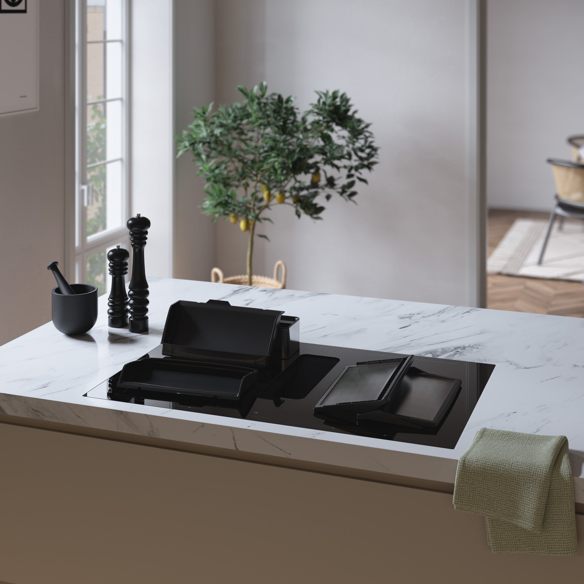 ATAG HIDD28472SVI kookplaat Zwart Ingebouwd 83 cm Inductiekookplaat zones 4 zone(s) Inbouw afzuigkap - Afbeelding 4