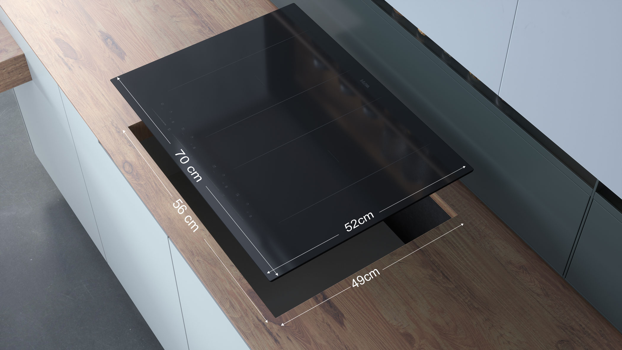 ETNA KIF572ZT kookplaat Zwart Ingebouwd 70 cm Inductiekookplaat zones 4 zone(s) - Afbeelding 8