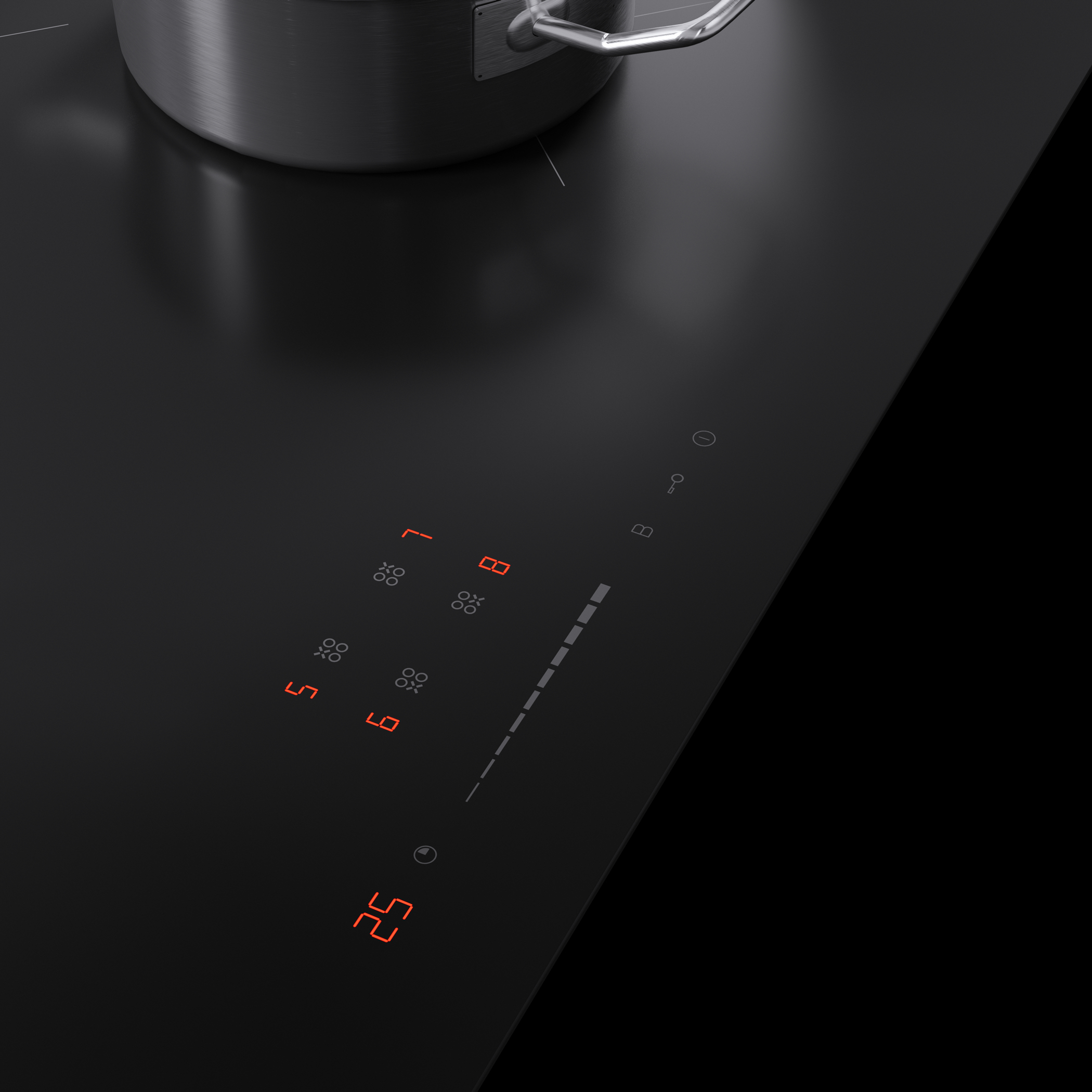 ETNA KI377ZT kookplaat Zwart Ingebouwd 77 cm Inductiekookplaat zones 4 zone(s) - Afbeelding 10