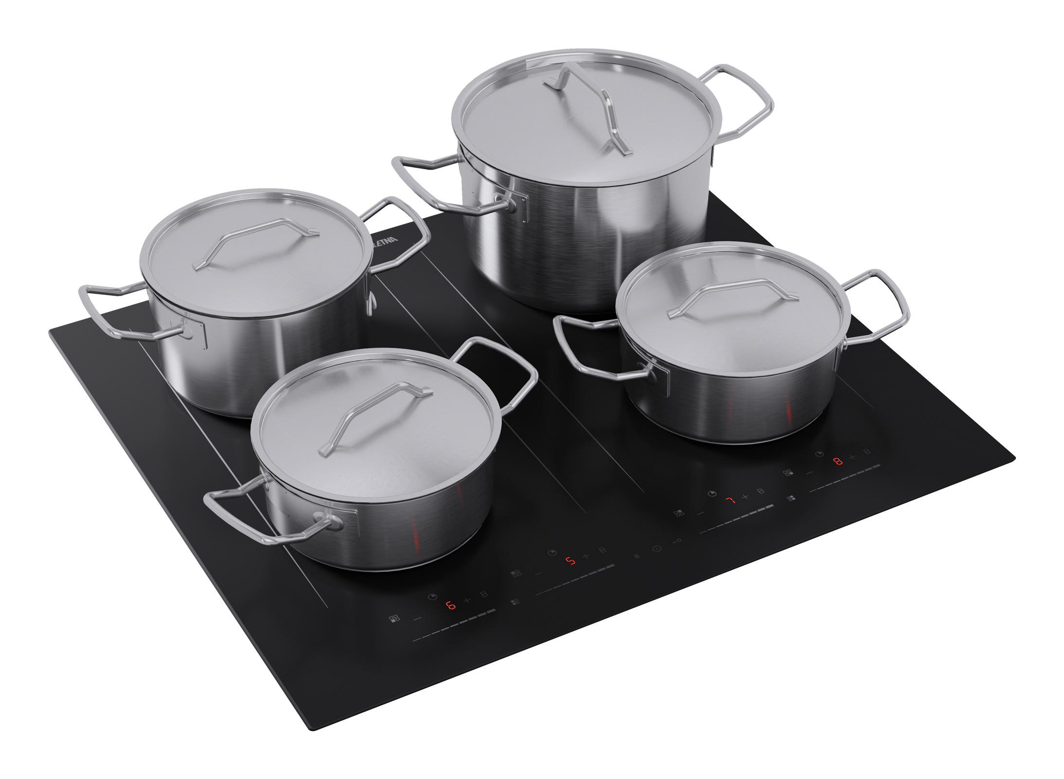 ETNA KIF5462ZT kookplaat Zwart Ingebouwd 59 cm Inductiekookplaat zones 4 zone(s) - Afbeelding 5